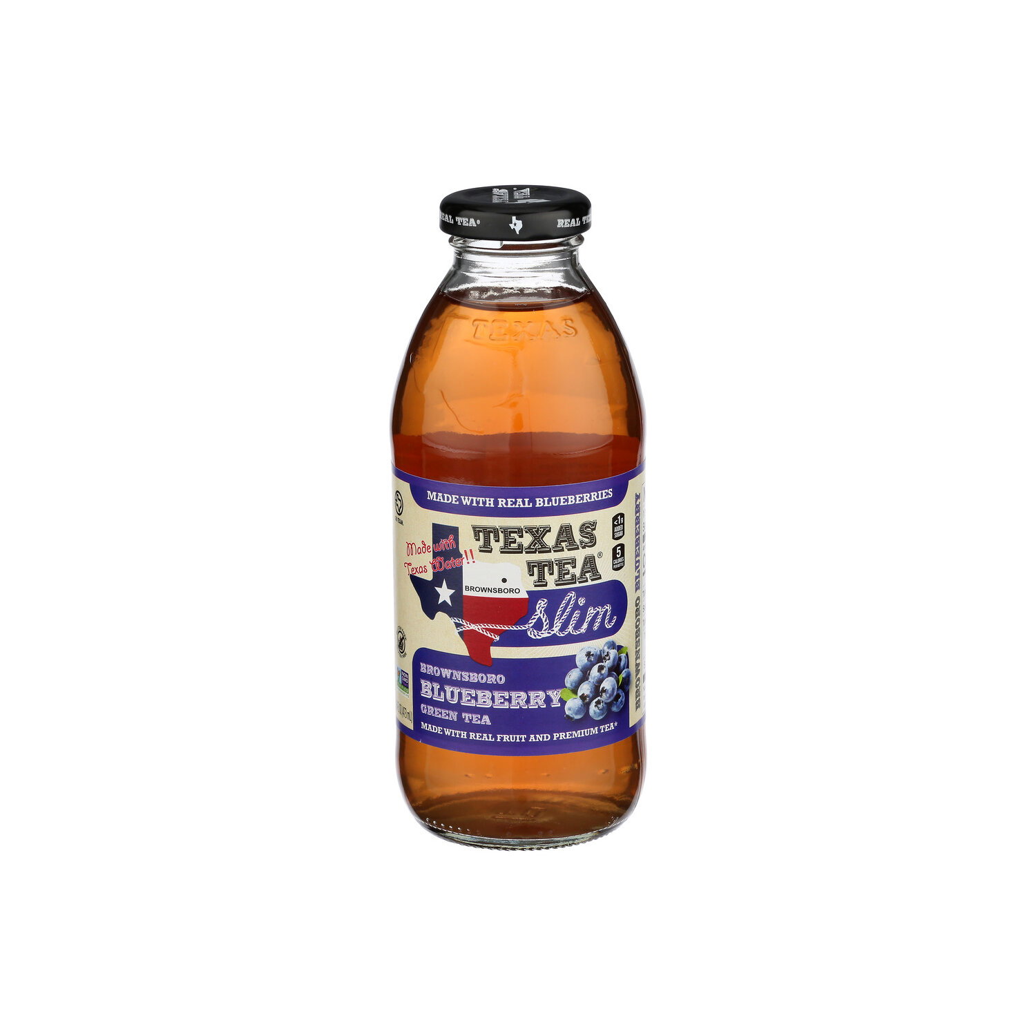 Texas Tea Brownsboro Blueberry Green Slim Rtd - 16 Fluid Ounce Image 1 of 4