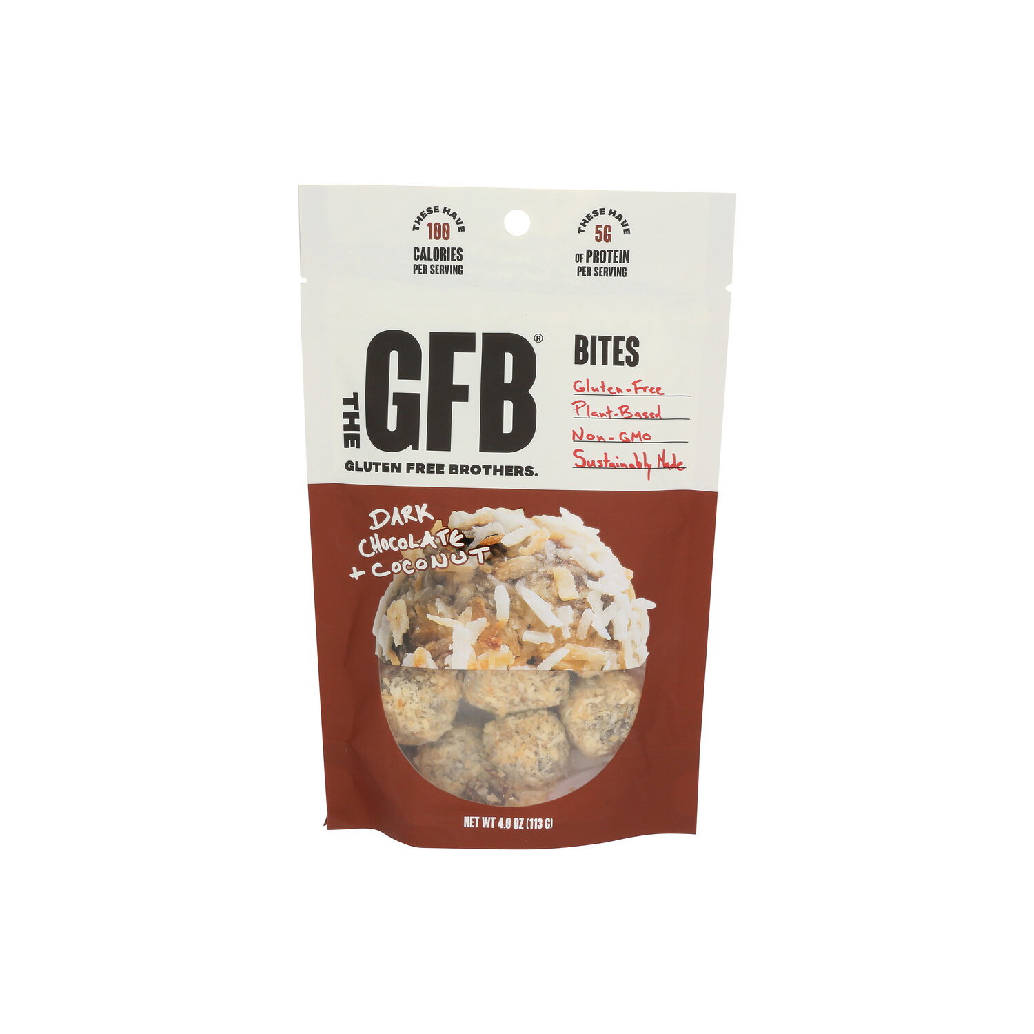 The Gfb Dark Chocolate Coconut Protein Bites - 4 Ounce Image 1 of 4