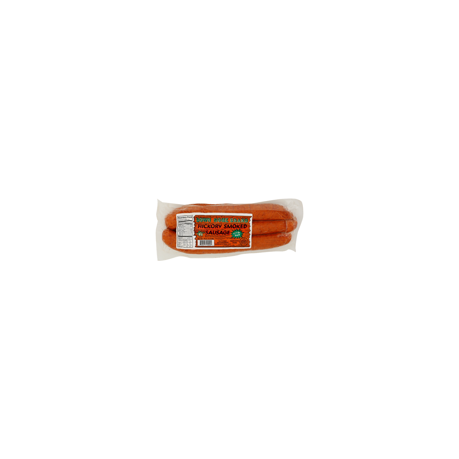 Down Home Brand Hickory Smoked Sausage - 24 Ounce Image 1 of 4