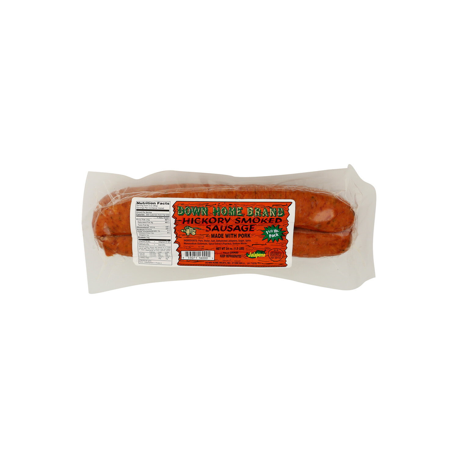 BROOKSHIRE's Down Home Jalapeno Smoked Sausage - 24 Ounce Image 1 of 4