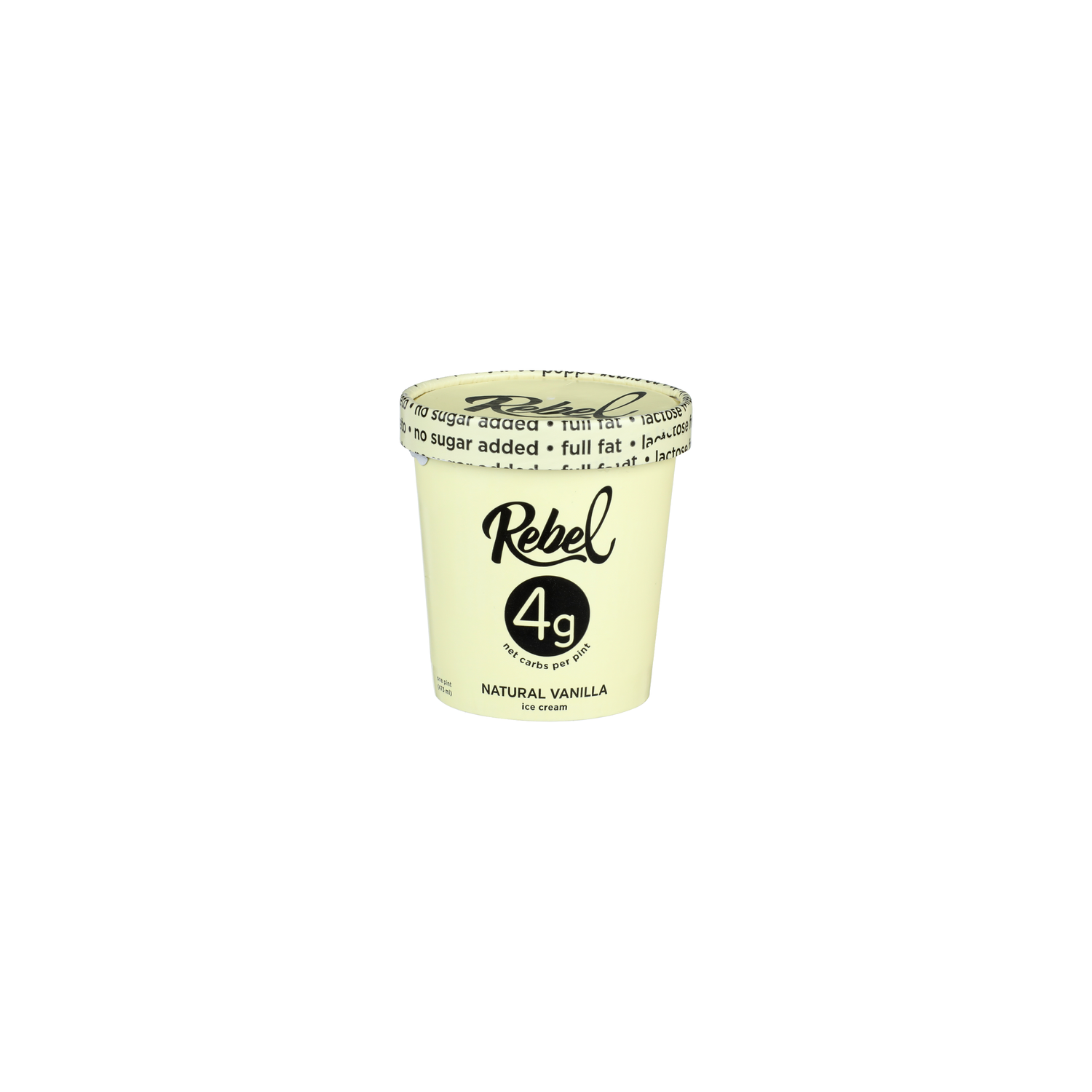 Rebel Natural Vanilla Ice Cream - 1 Pint Image 1 of 4