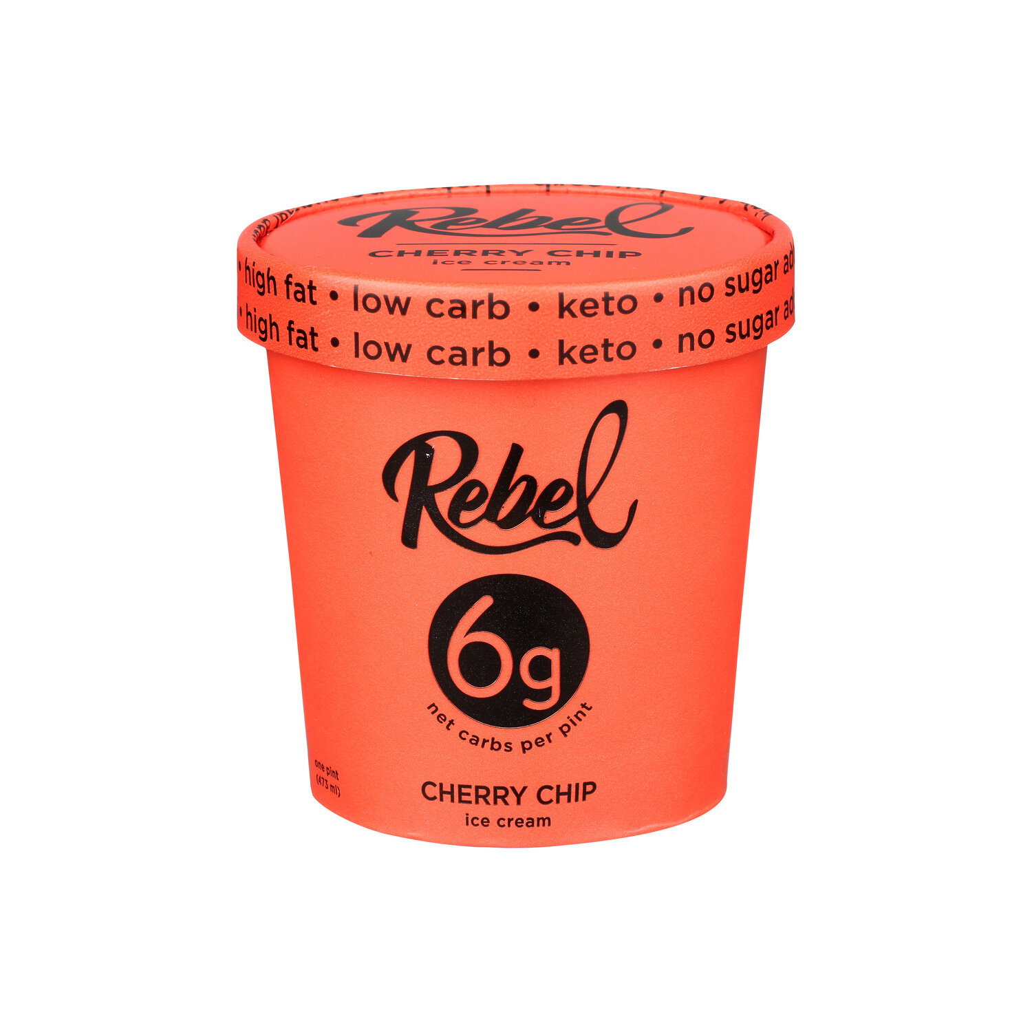 Rebel Cherry Chip Ice Cream - 1 Pint Image 1 of 4