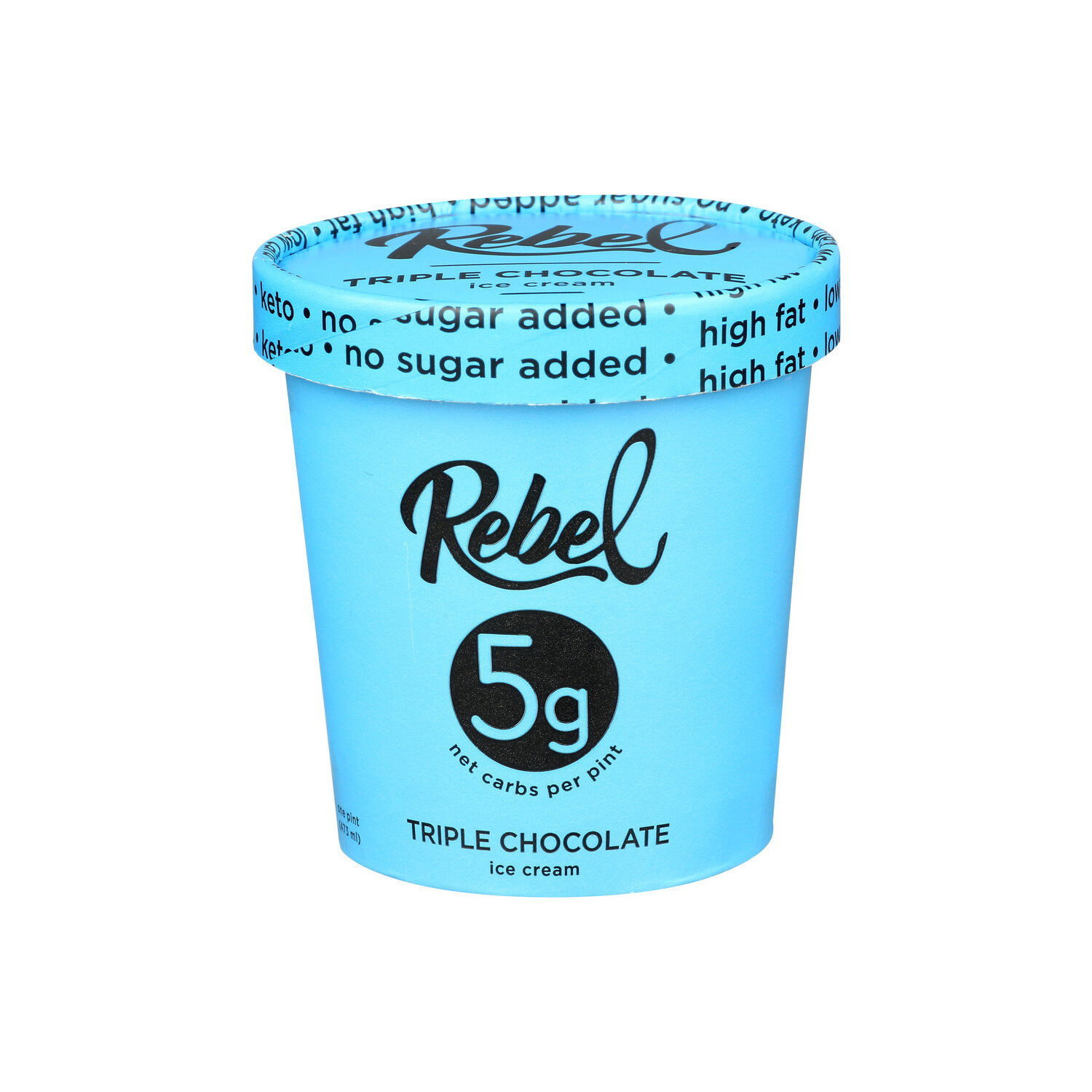 Rebel Triple Chocolate Ice Cream - 1 Pint Image 1 of 4