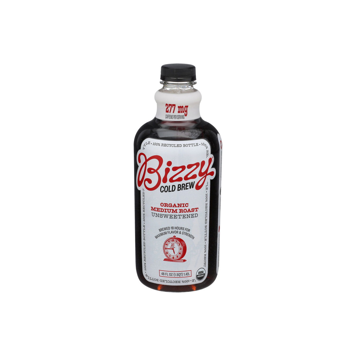 Bizzy Coffee Medium Roast Unsweetened Rtd ORG - 48 Fluid Ounce