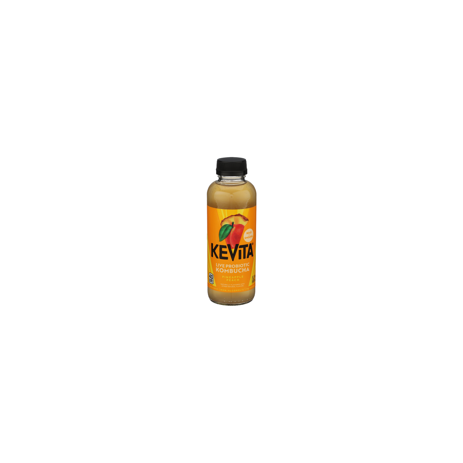Kevita Pineapple Peach Chilled Juices Master Brew Kombucha - 15.2 Fluid Ounce Image 1 of 4