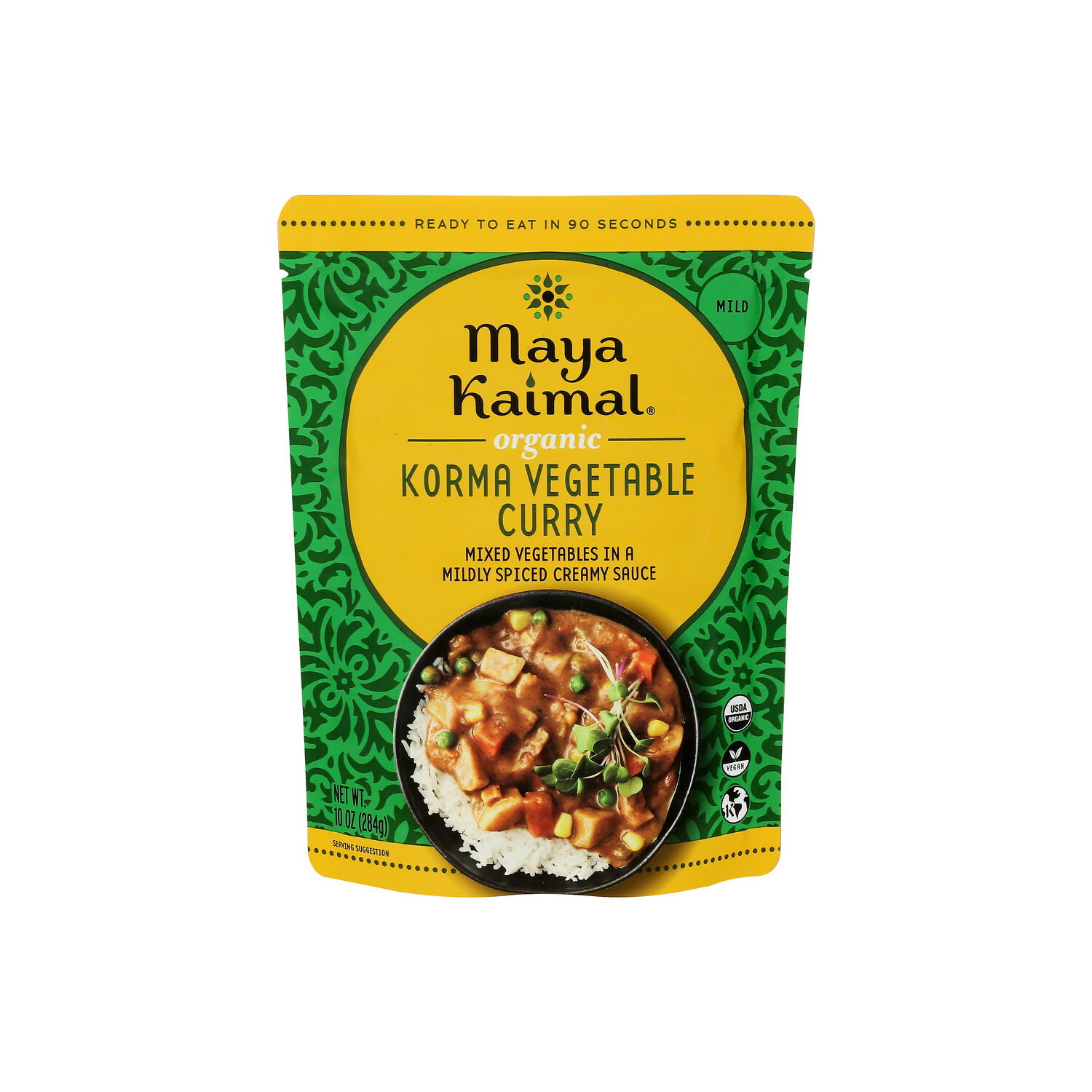 Maya Kaimal Foods Korma Vegetable Curry Pouch Organic - 10 Ounce Image 1 of 4