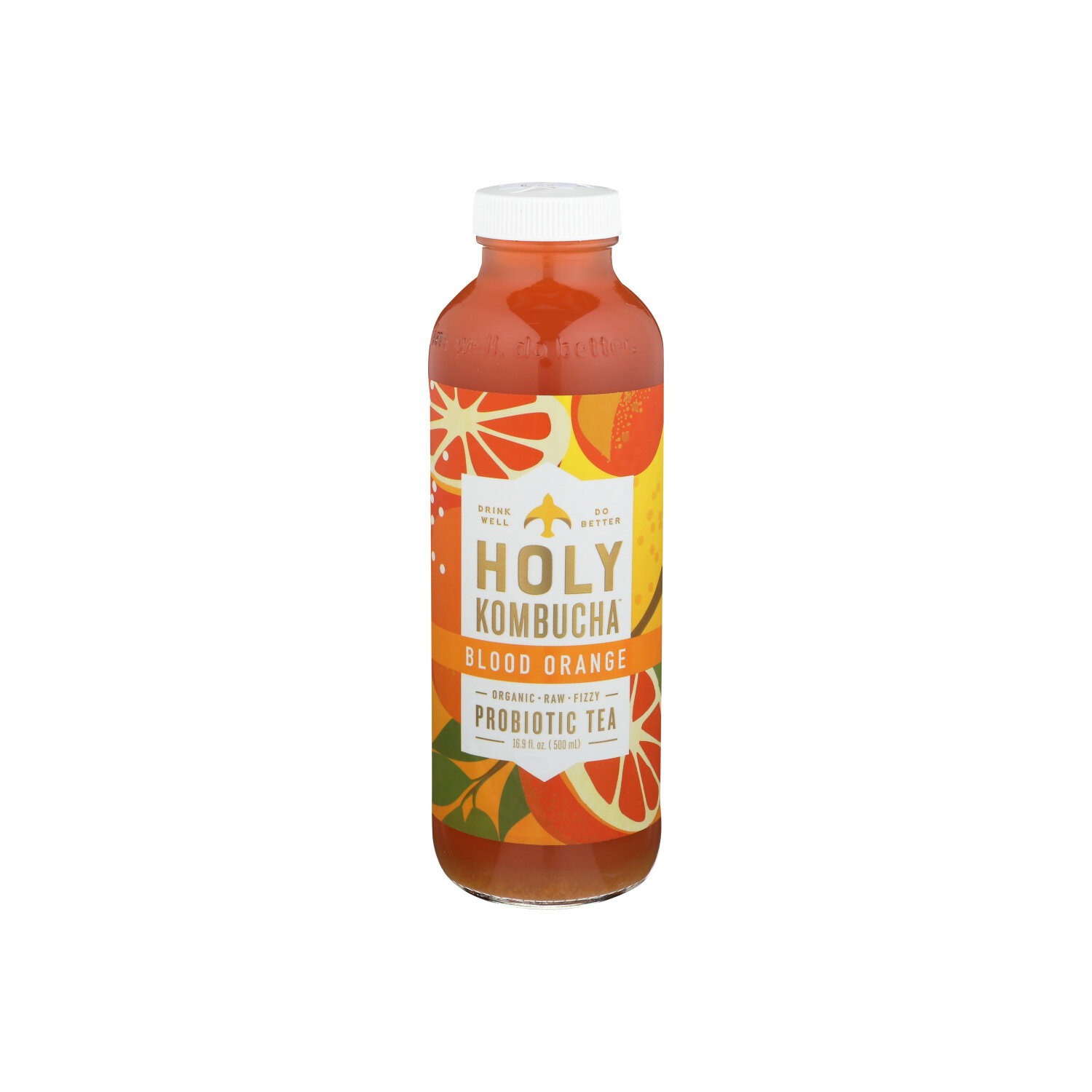 Holy Kombucha Tea Blood Orange - 16.9 Fluid Ounce Image 1 of 2