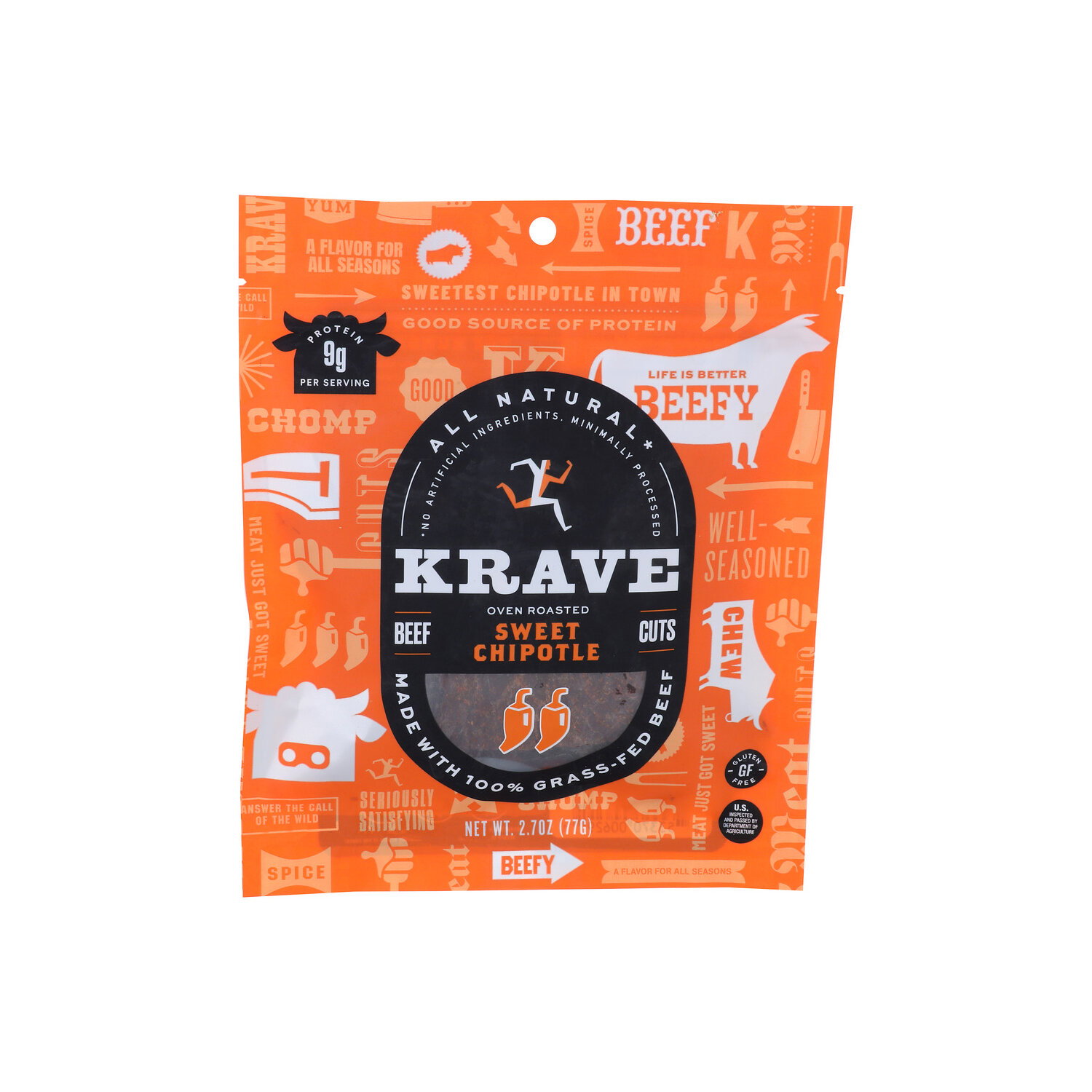 Krave Sweet Chipotle Beef Jerky - 2.7 Ounce Image 1 of 4