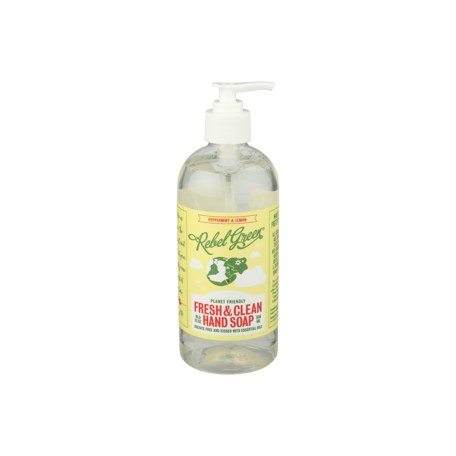 Rebel Green Peppermint & Lemon Fresh & Clean Hand Soap And - 16.9 Fluid Ounce Image 1 of 3