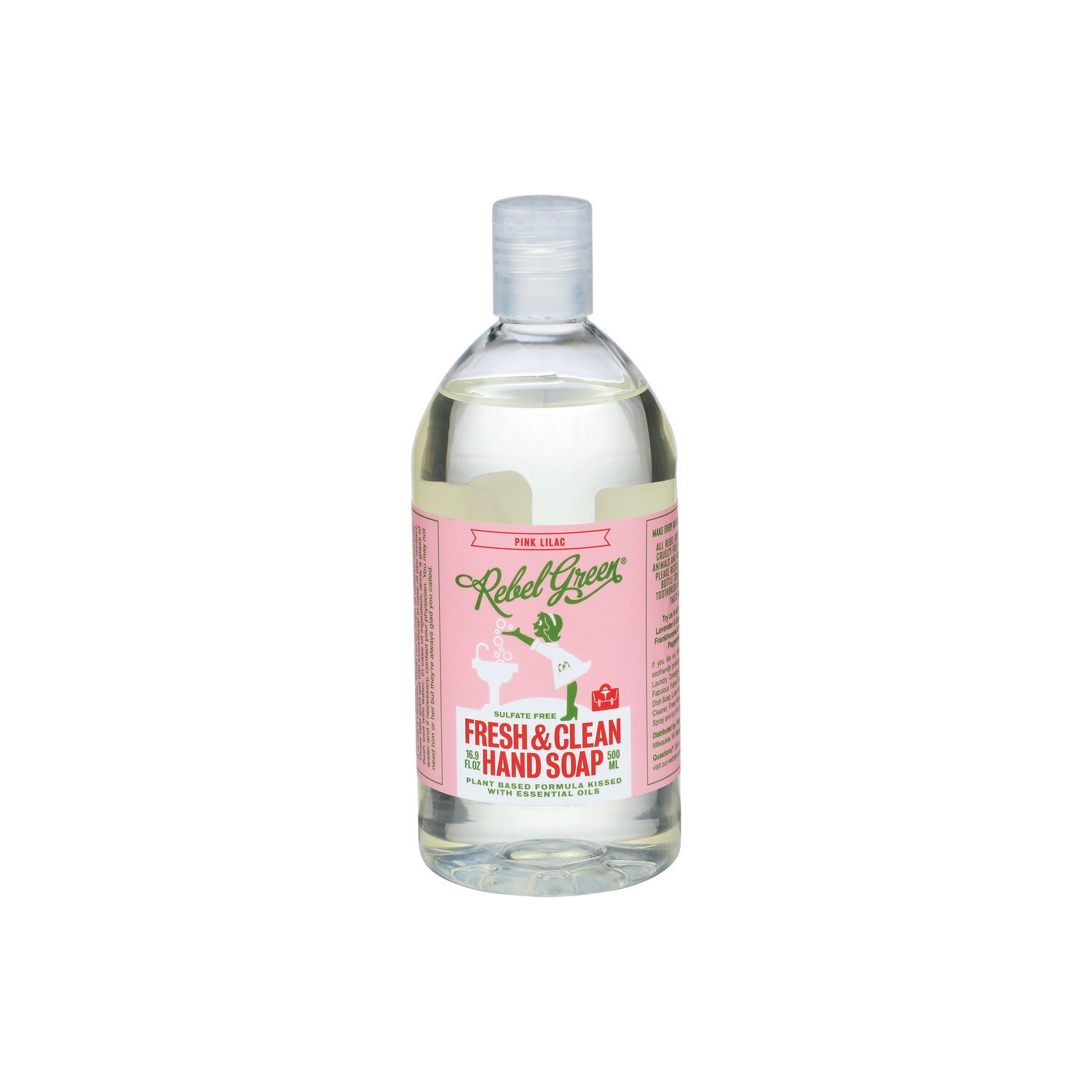 Rebel Green Pink Lilac Fresh & Clean Hand Soap And - 16.9 Fluid Ounce Image 1 of 3