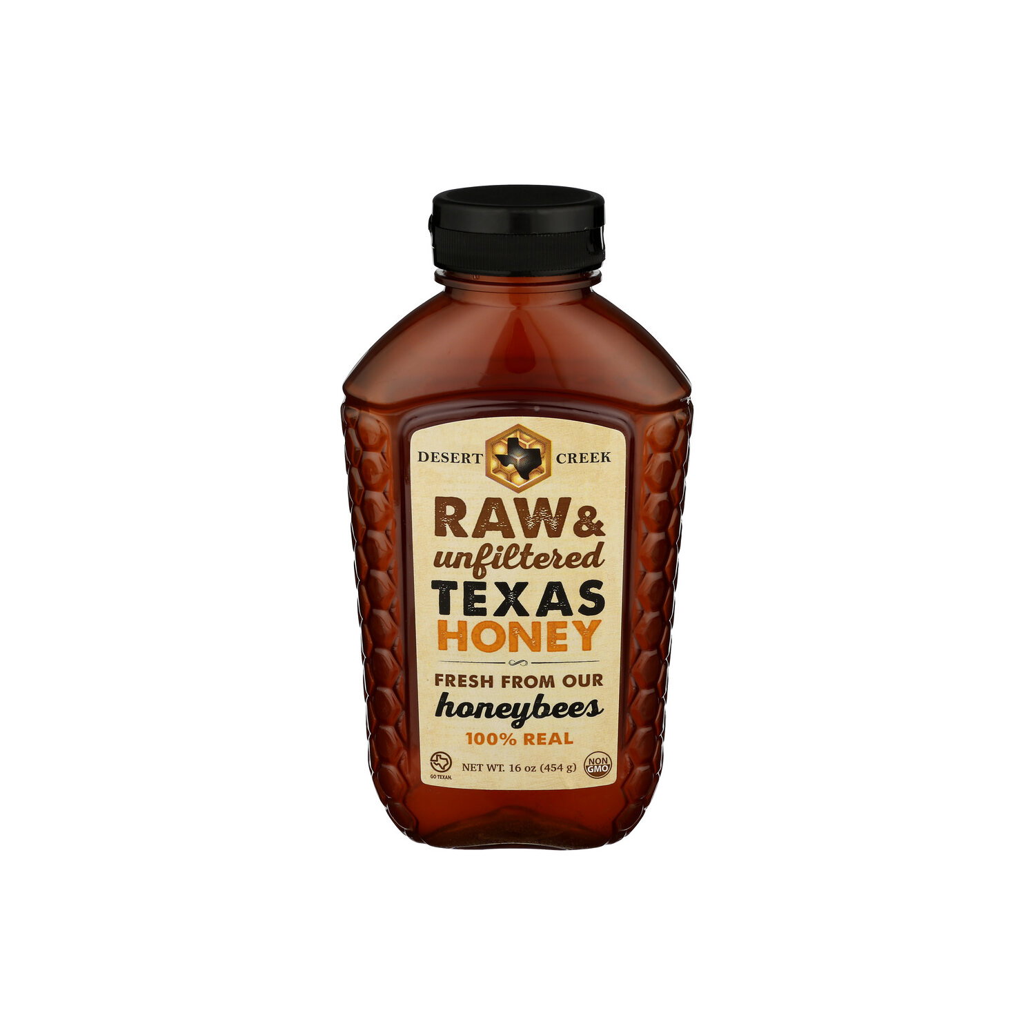Desert Creek Raw & Unfiltered Texas Honey - 16 Ounce Image 1 of 4