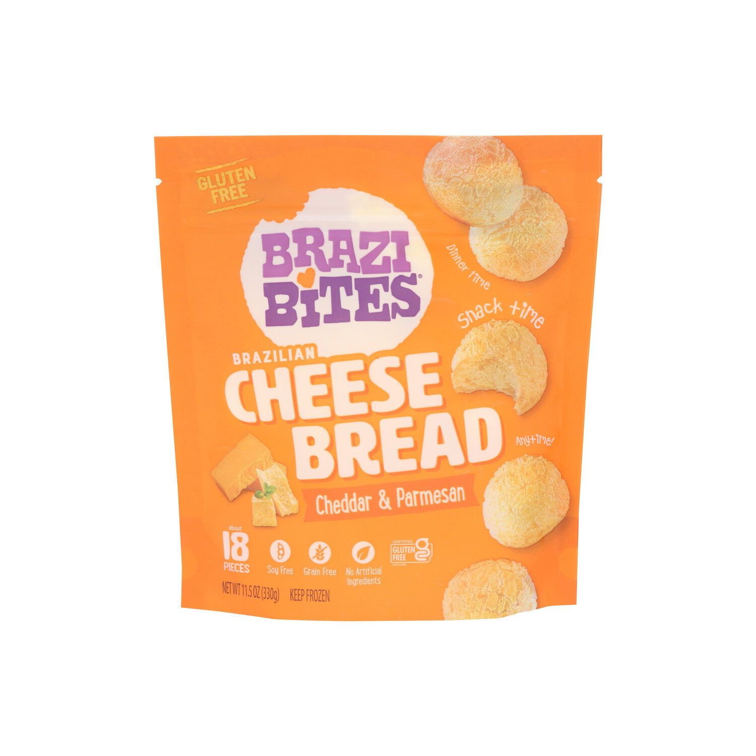 Brazi Bites Cheddar & Parmesan Brazilian Cheese Bread - 11.5 Ounce Image 1 of 4