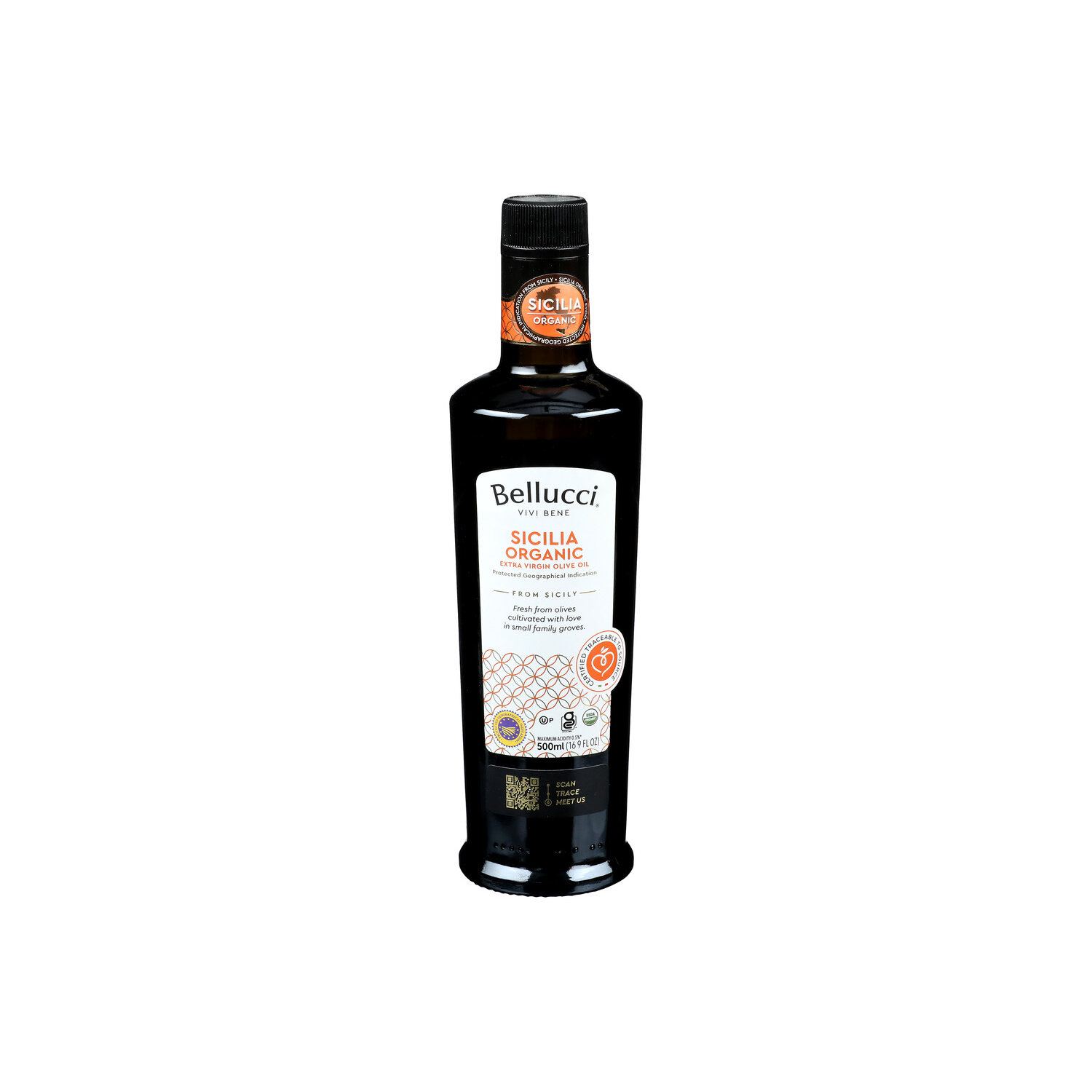 Bellucci Evoo Sicilia Organic Extra Virgin Olive Oil Pgi - 500 ml Image 1 of 4