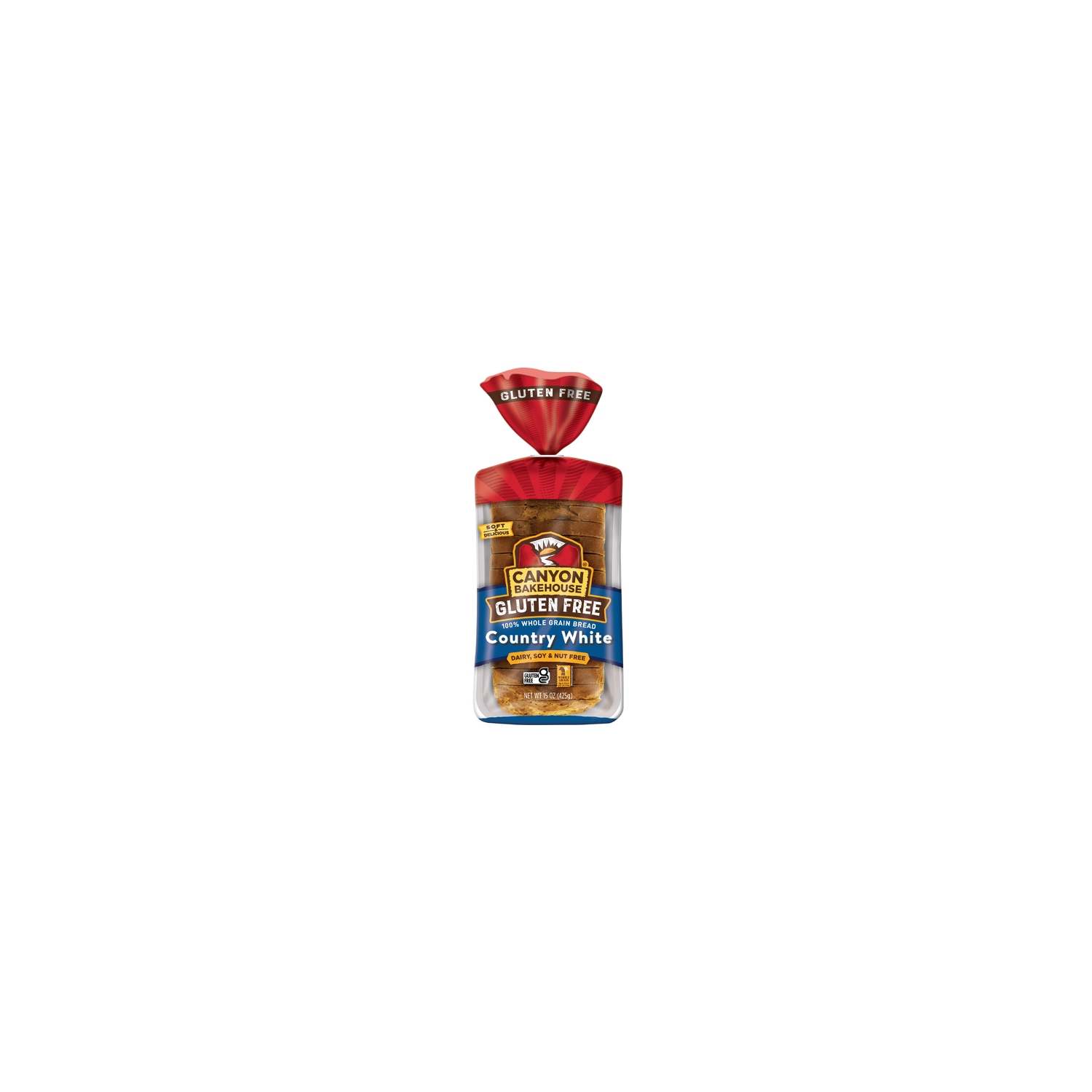 Canyon Bakehouse Country White Gluten Free Bread, 100% Whole Grain Sandwich Fresh, Loaf - 15 Ounce Image 1 of 4