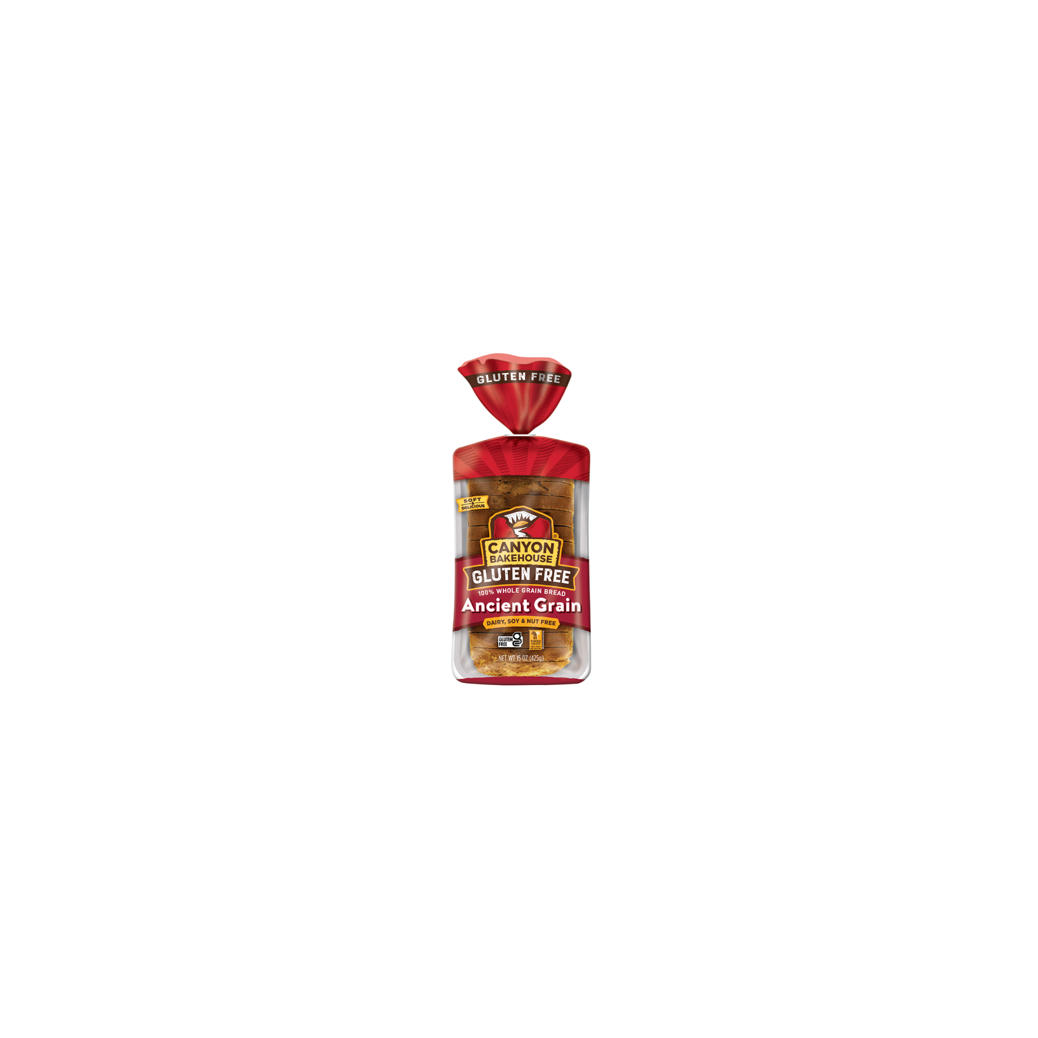 Canyon Bakehouse Ancient Grain Gluten Free Bread, 100% Whole Sandwich Fresh - 15 Ounce Image 1 of 4