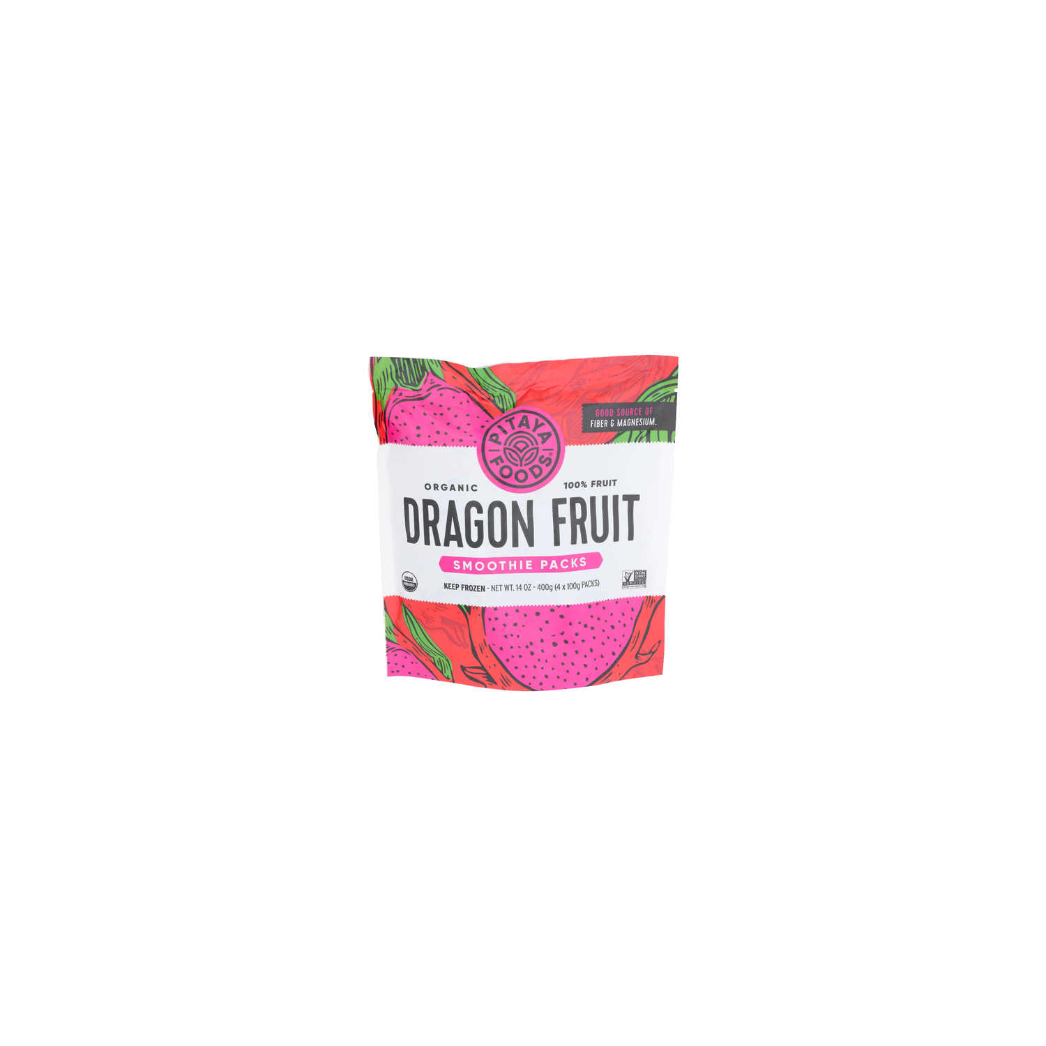 Pitaya Foods Organic Dragon Fruit Smoothie Packs - 3.5 Ounce - 4 Count Image 1 of 3