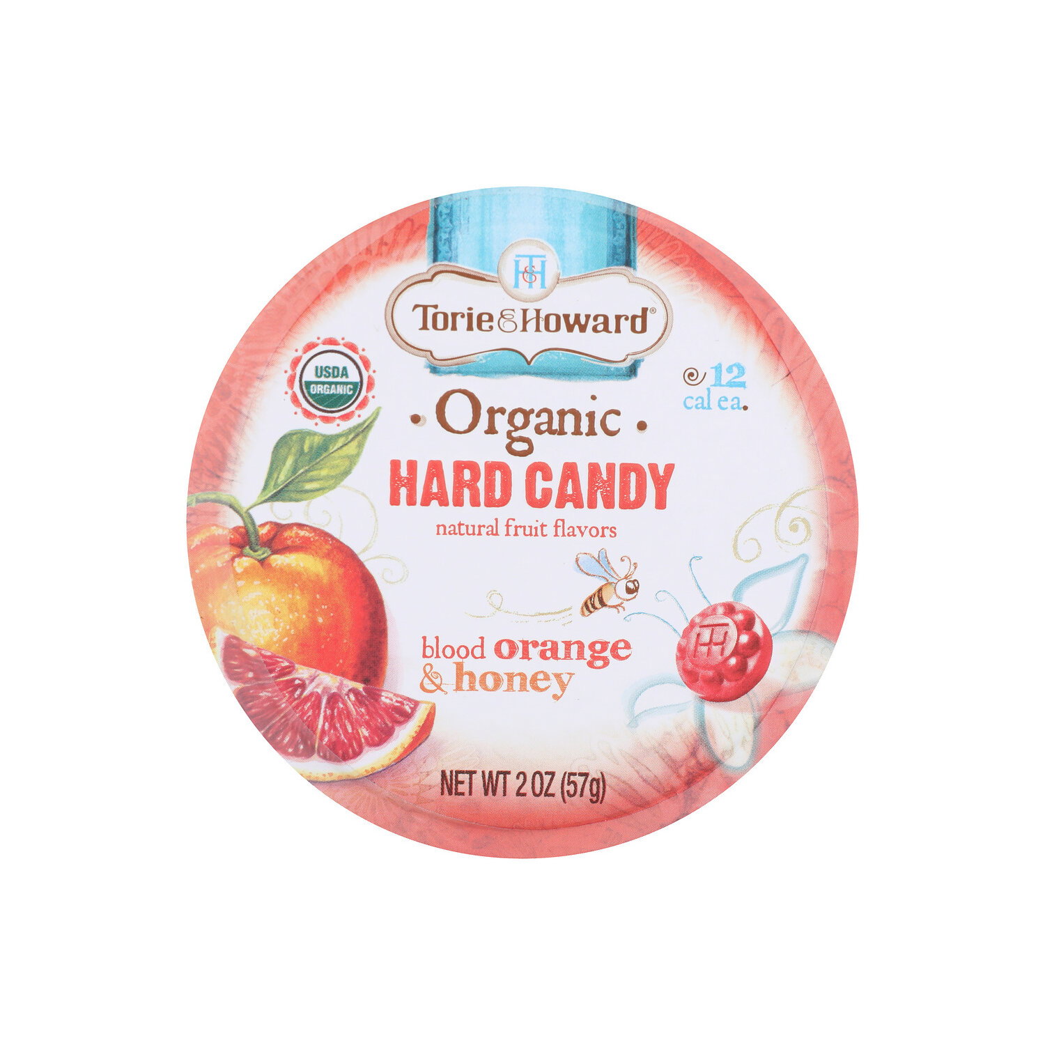 TORIE & HOWARD Blood Orange & Honey Hard Candy - 2 Ounce Image 1 of 4