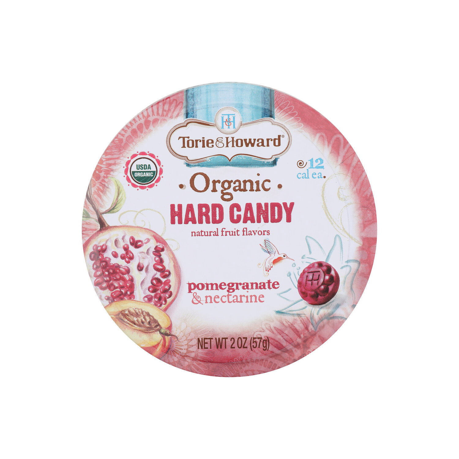TORIE & HOWARD Pomegranate & Nectarine Hard Candy - 2 Ounce Image 1 of 4