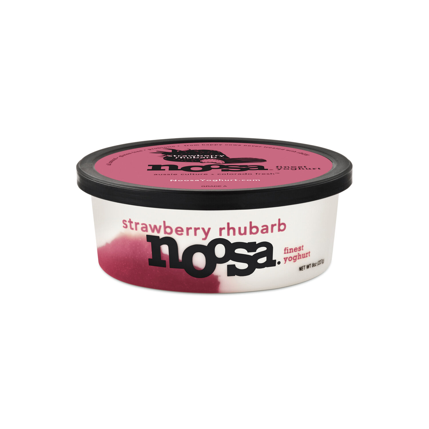 Noosa Finest Yoghurt Strawberry Rhubarb - 8 Ounce Image 1 of 2