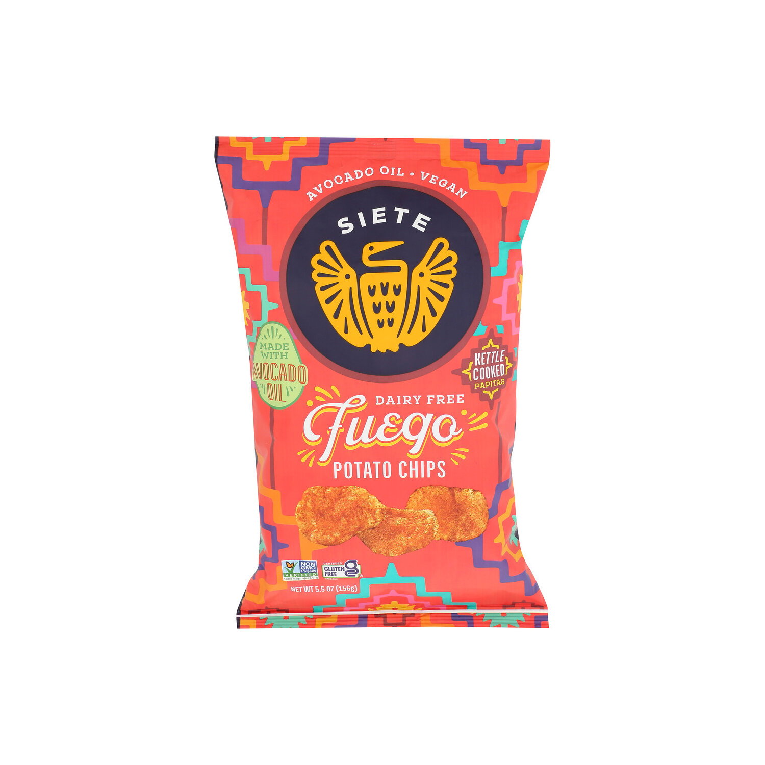 Siete Fuego Kettle Cooked Potato Chips - 5.5 Ounce Image 1 of 4