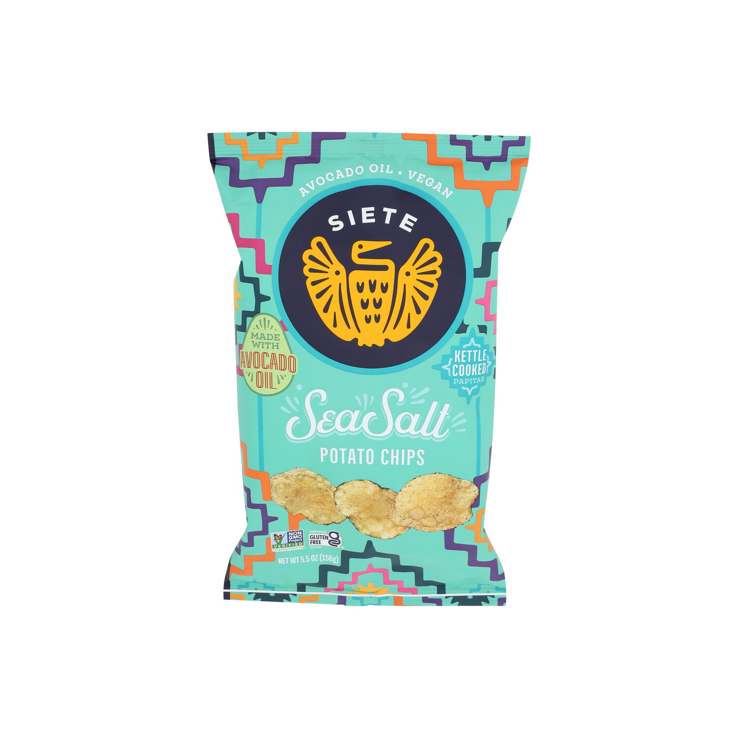 Siete Sea Salt Kettle Cooked Potato Chips - 5.5 Ounce Image 1 of 4