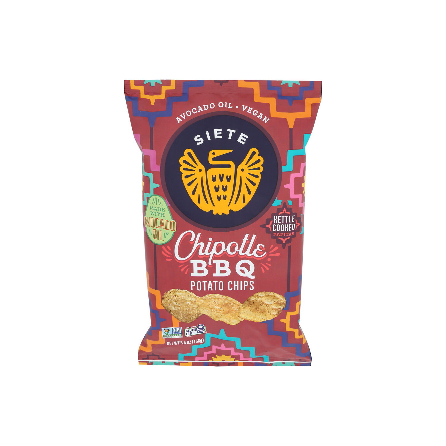 Siete Chipotle BBQ Kettle Cooked Potato Chips - 5.5 Ounce Image 1 of 4