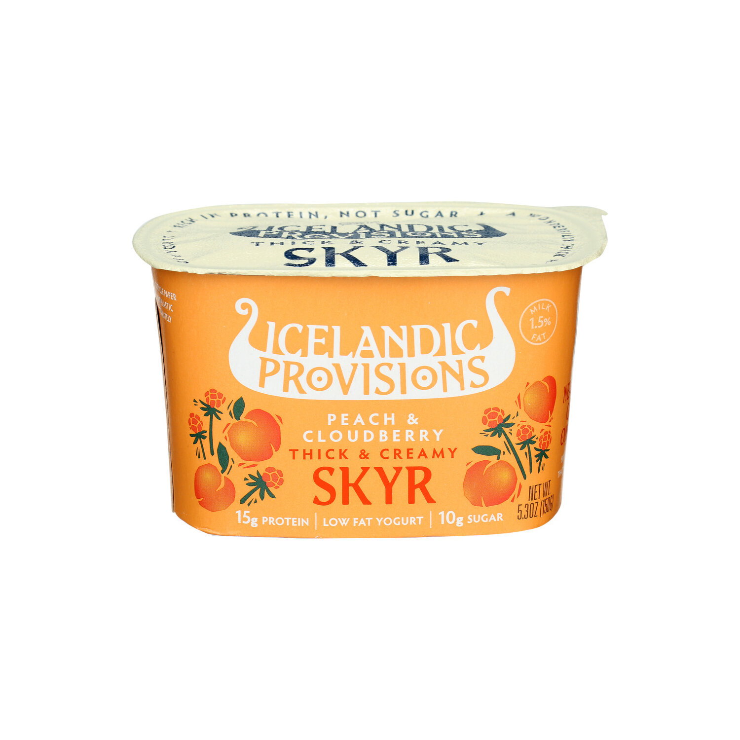Icelandic Provisions Skyr Peach & Cloudberry - 5.3 Ounce