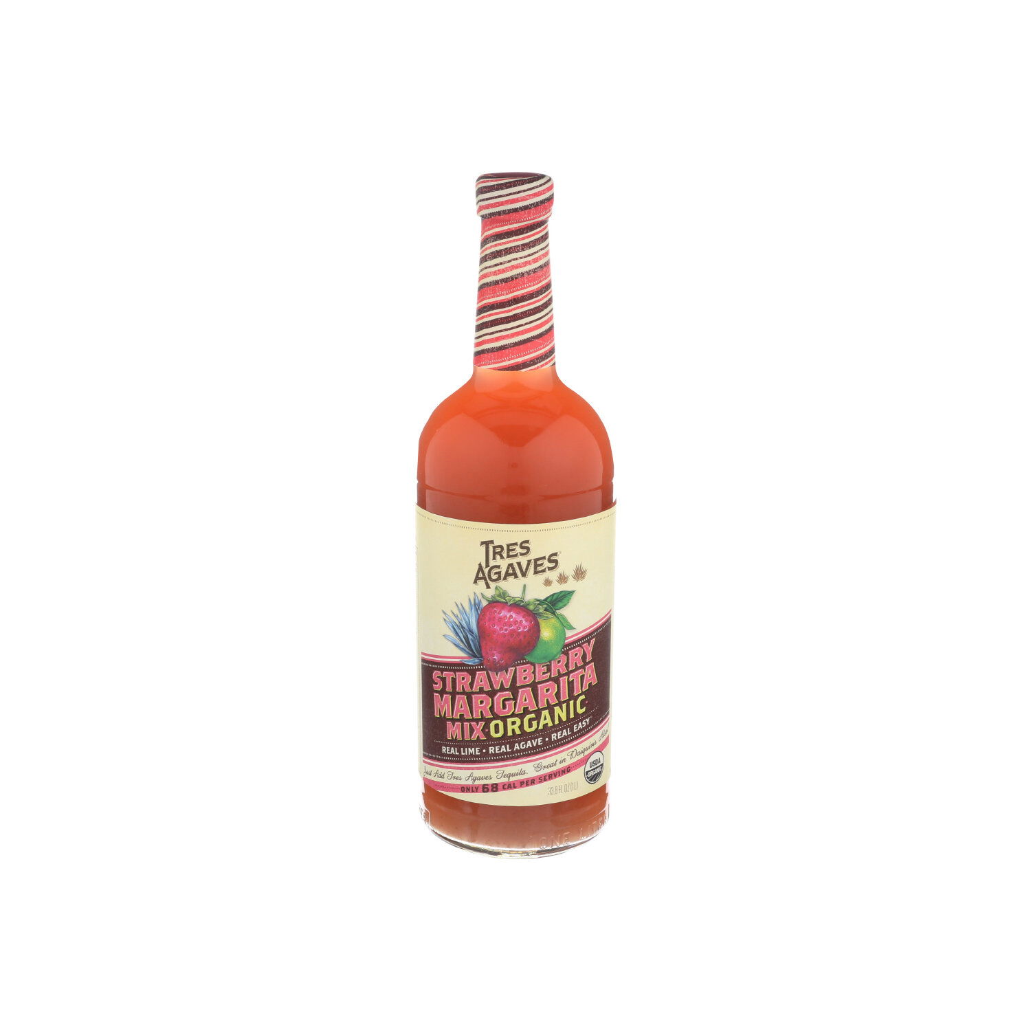 Tres Agaves Cocktail Mixer Organic Strawberry Margarita Mix