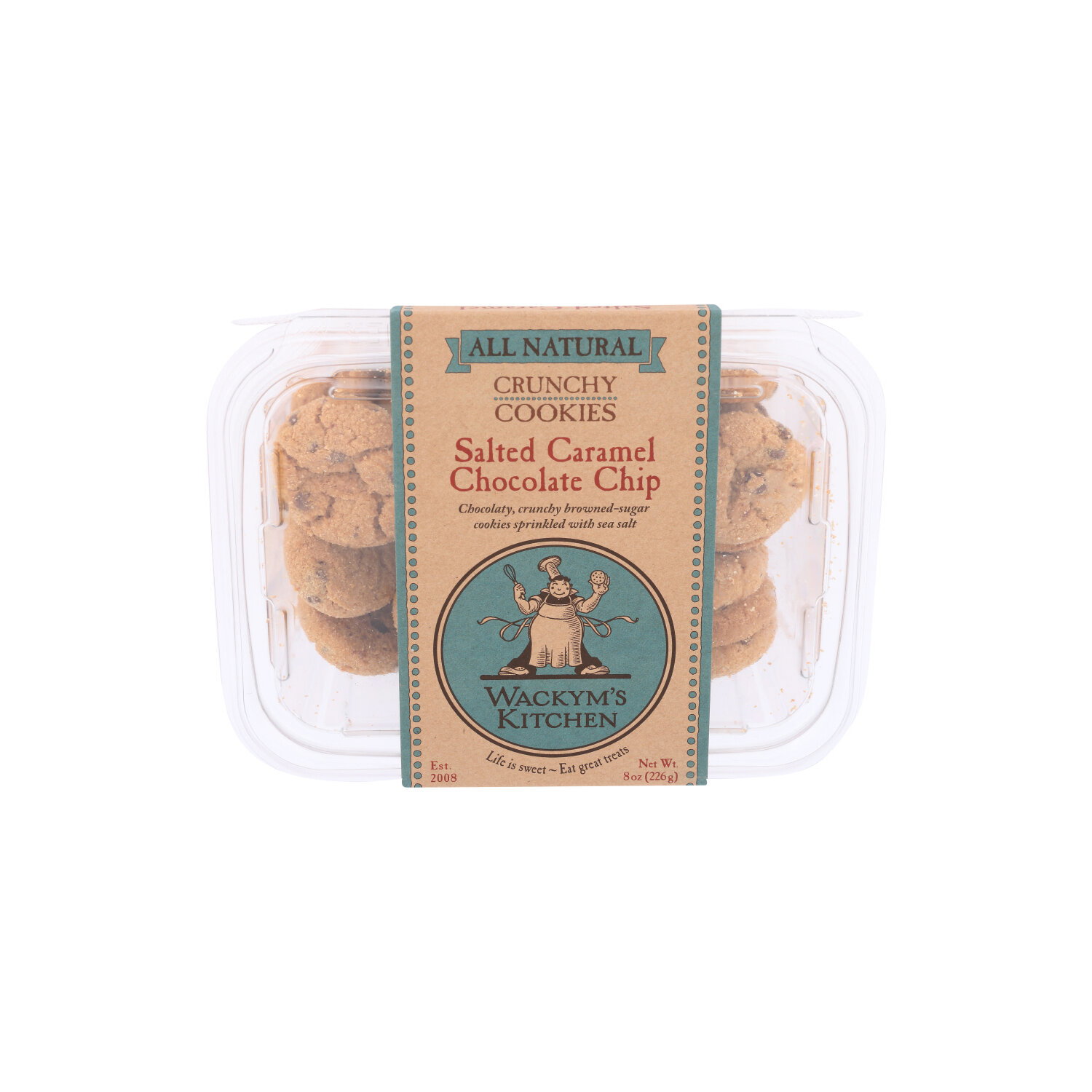 WACKYM'S KITCHEN Salted Caramel Chocolate Chip Cookies - 8 Ounce