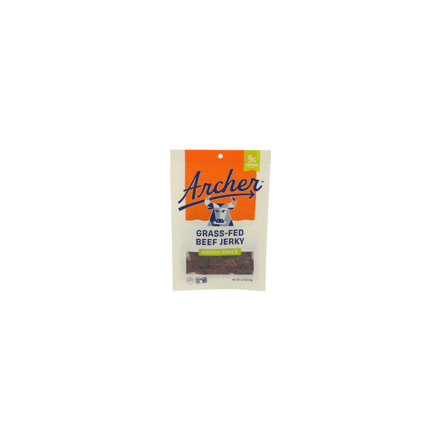 Country Archer Grass Fed Hatch Chile Beef Jerky - 2.5 Ounce Image 1 of 4