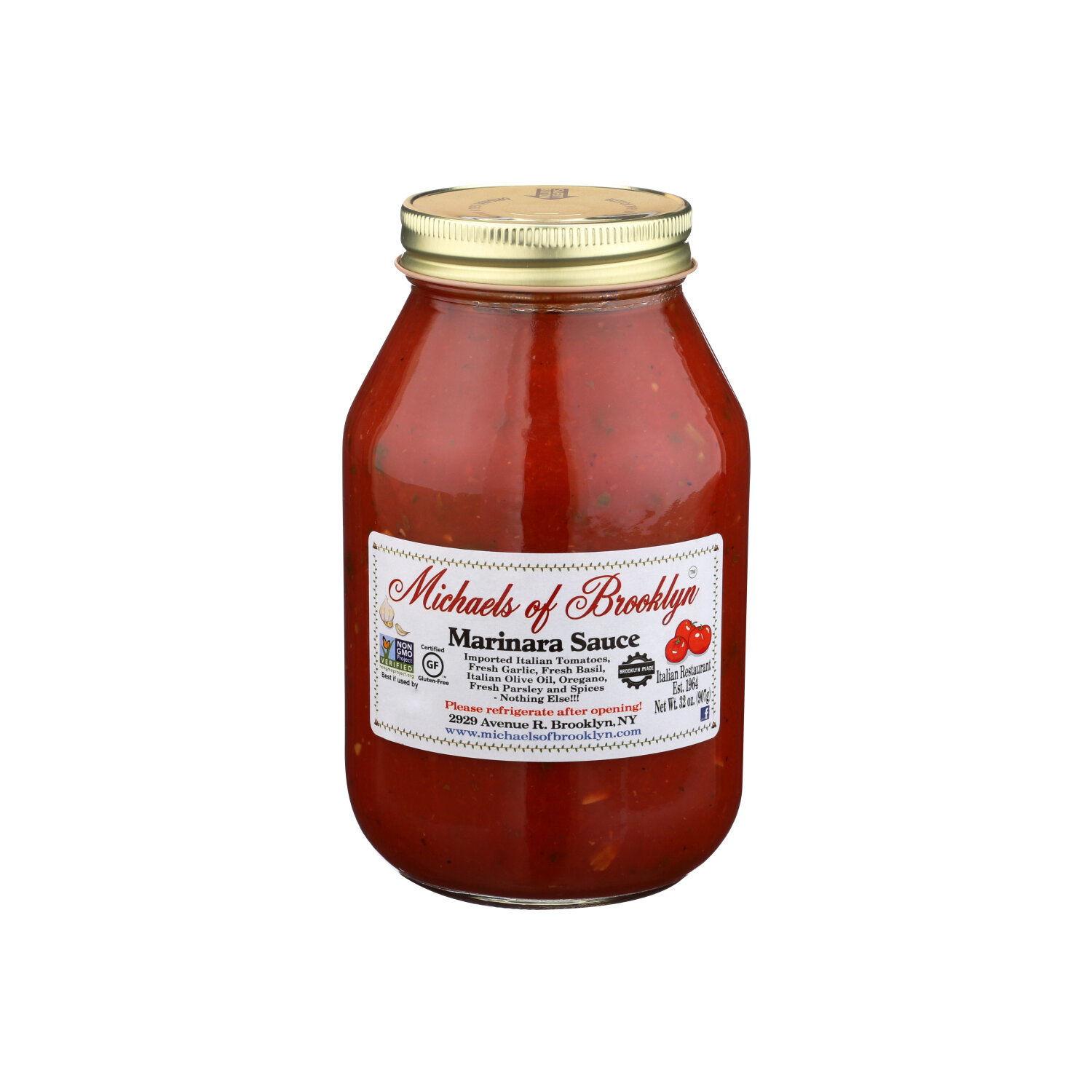 Michaels Of Brooklyn Marinara Sauce - 32 Ounce Image 1 of 4
