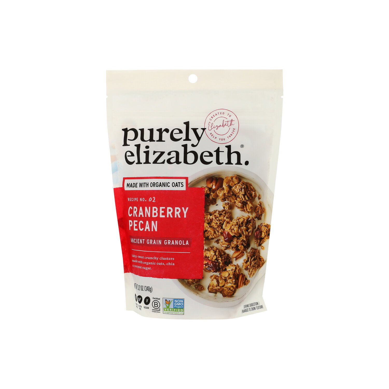 Purely ELIZABETH. Cranberry Pecan Ancient Grain Granola - 12 Ounce Image 1 of 4