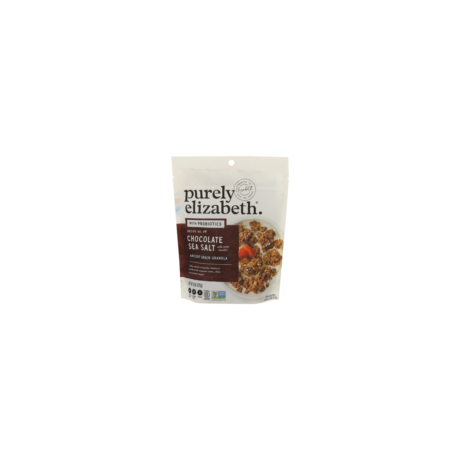 Purely Elizabeth Chocolate Sea Salt Probiotic Granola Pouch - 8 Ounce Image 1 of 4