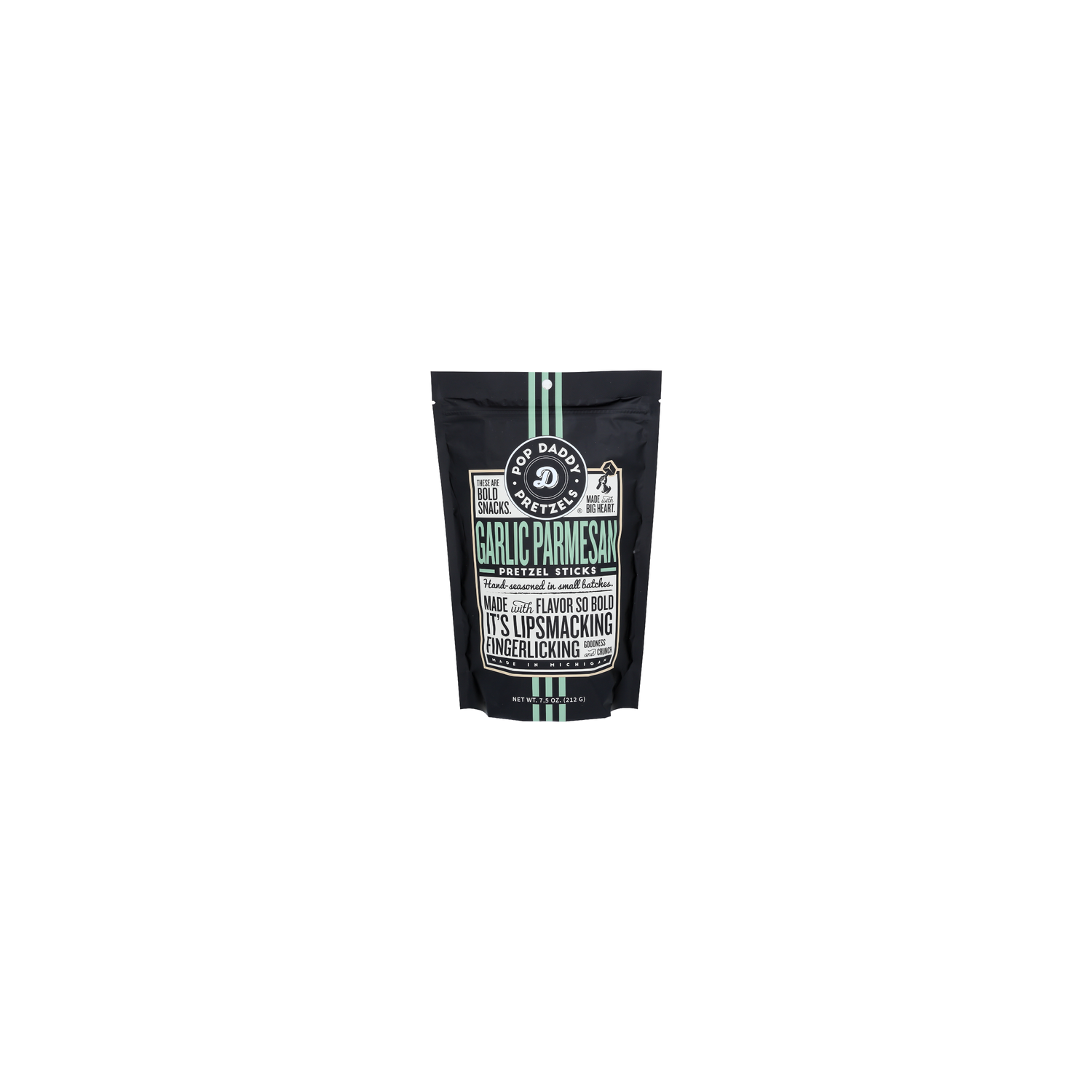 Pop Daddy Pretzels Garlic Parmesan Pretzel Sticks - 7.5 Ounce Image 1 of 2