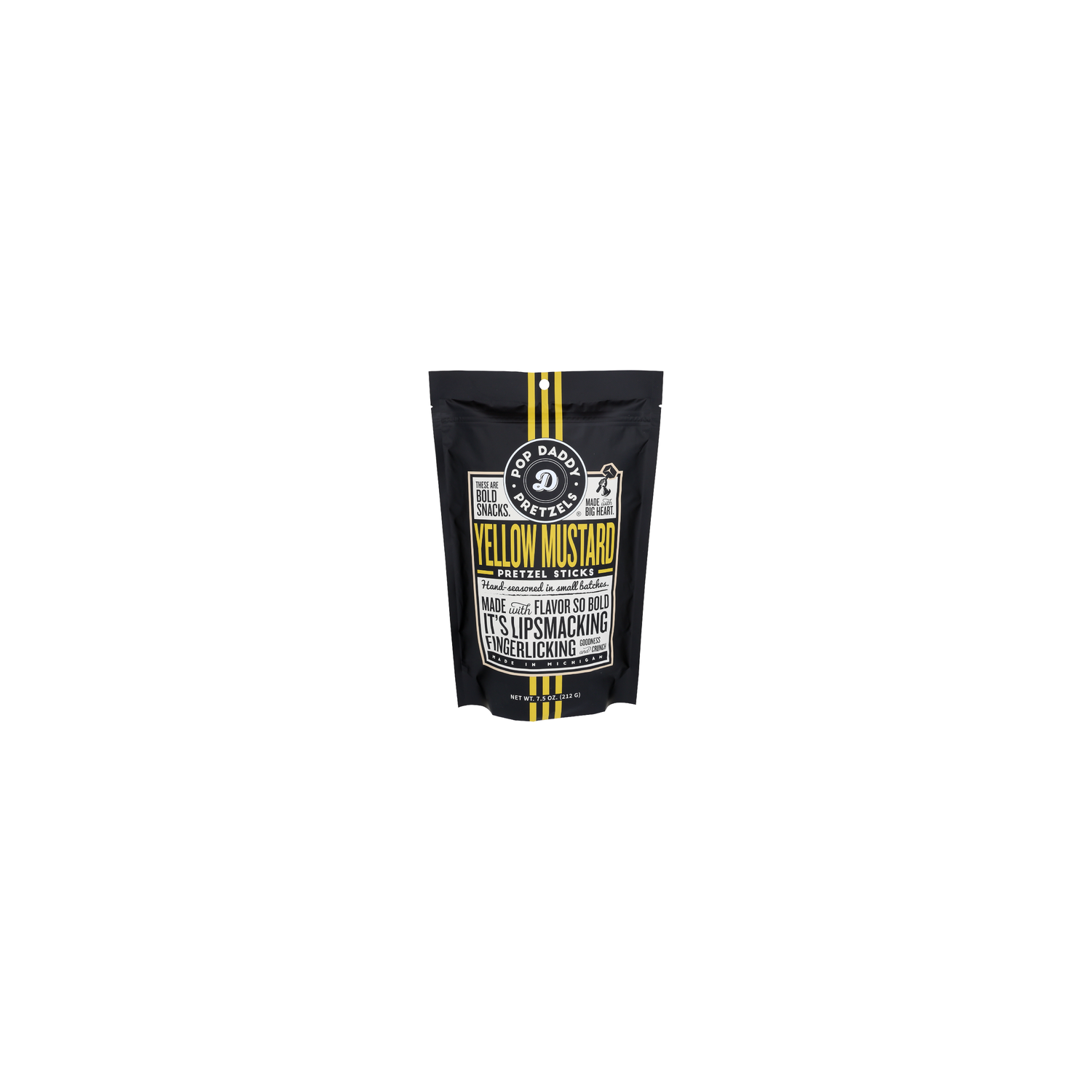 Pop Daddy Pretzels Yellow Mustard Pretzel Sticks - 7.5 Ounce Image 1 of 4