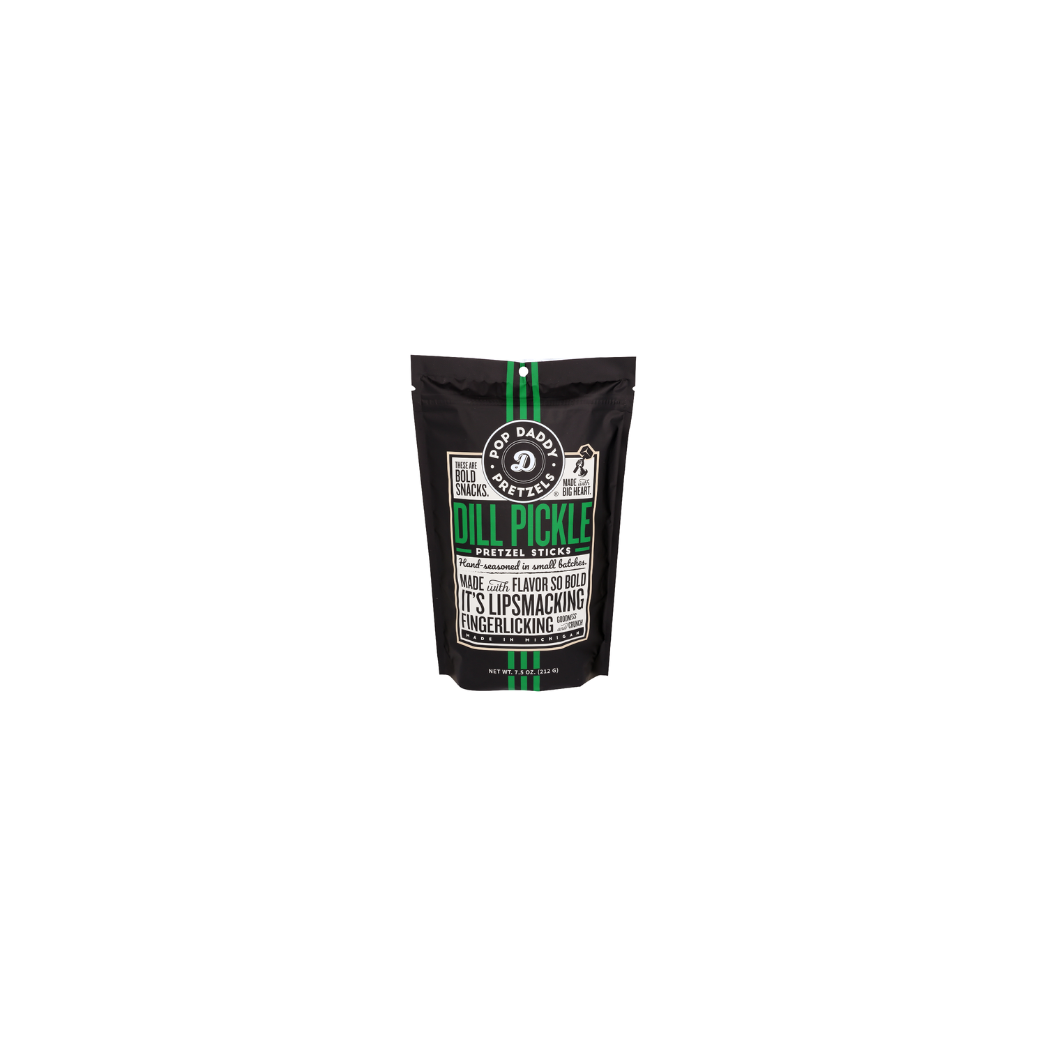 Pop Daddy Pretzels Dill Pickle Pretzel Sticks - 7.5 Ounce Image 1 of 2
