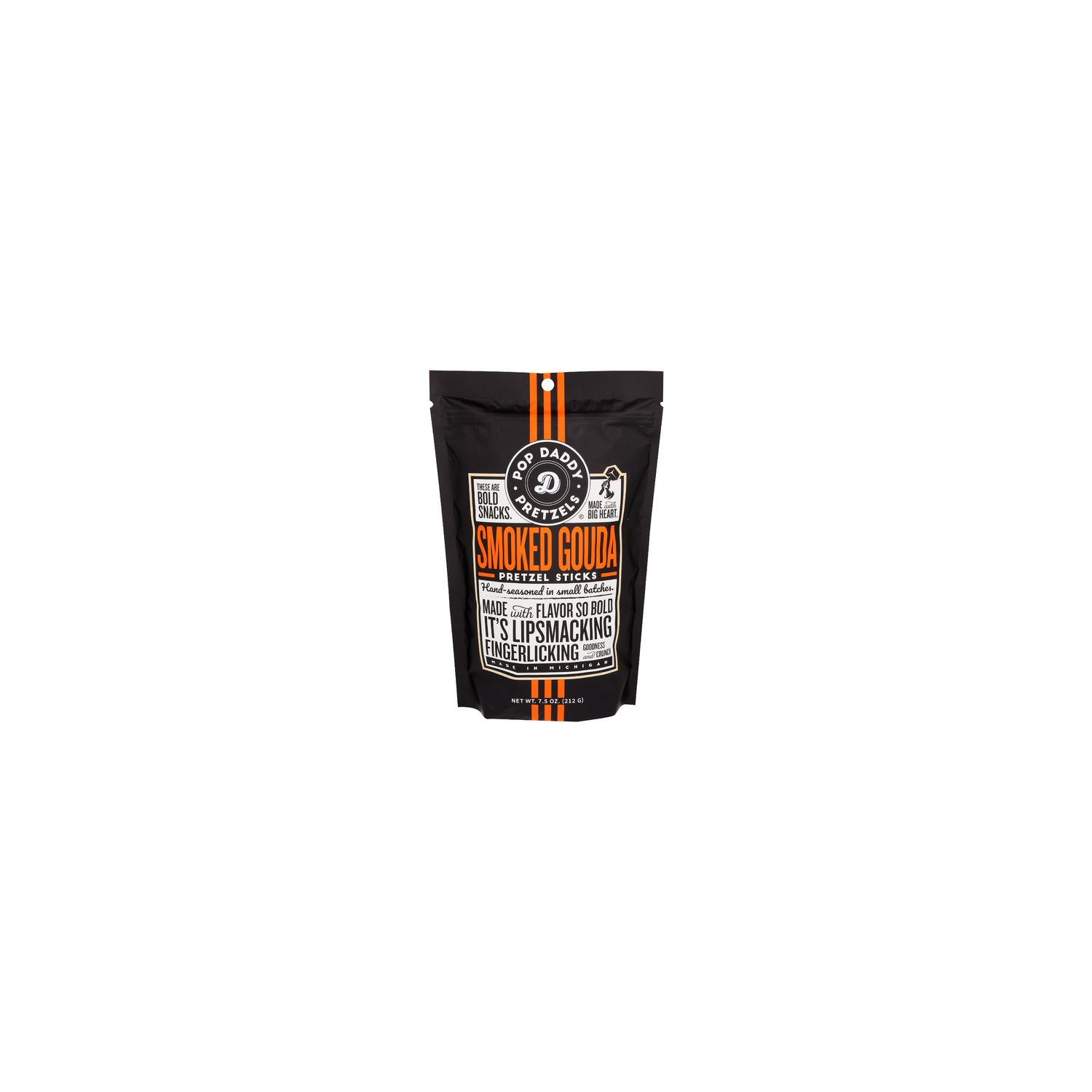 Pop Daddy Pretzels Smoked Gouda Pretzel Sticks - 7.5 Ounce Image 1 of 2