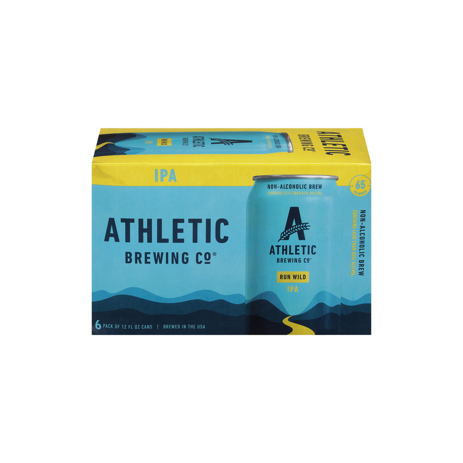 Athletic Brewing Co. Non-Alcoholic Run Wild IPA - 72 Fluid Ounce Image 1 of 3
