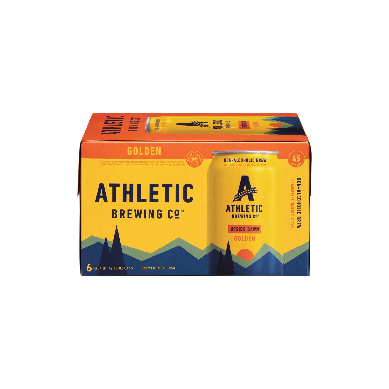 Athletic Brewing CO. Upside Dawn Golden Ale Non-Alcoholic Beer - 72 Fluid Ounce Image 1 of 4
