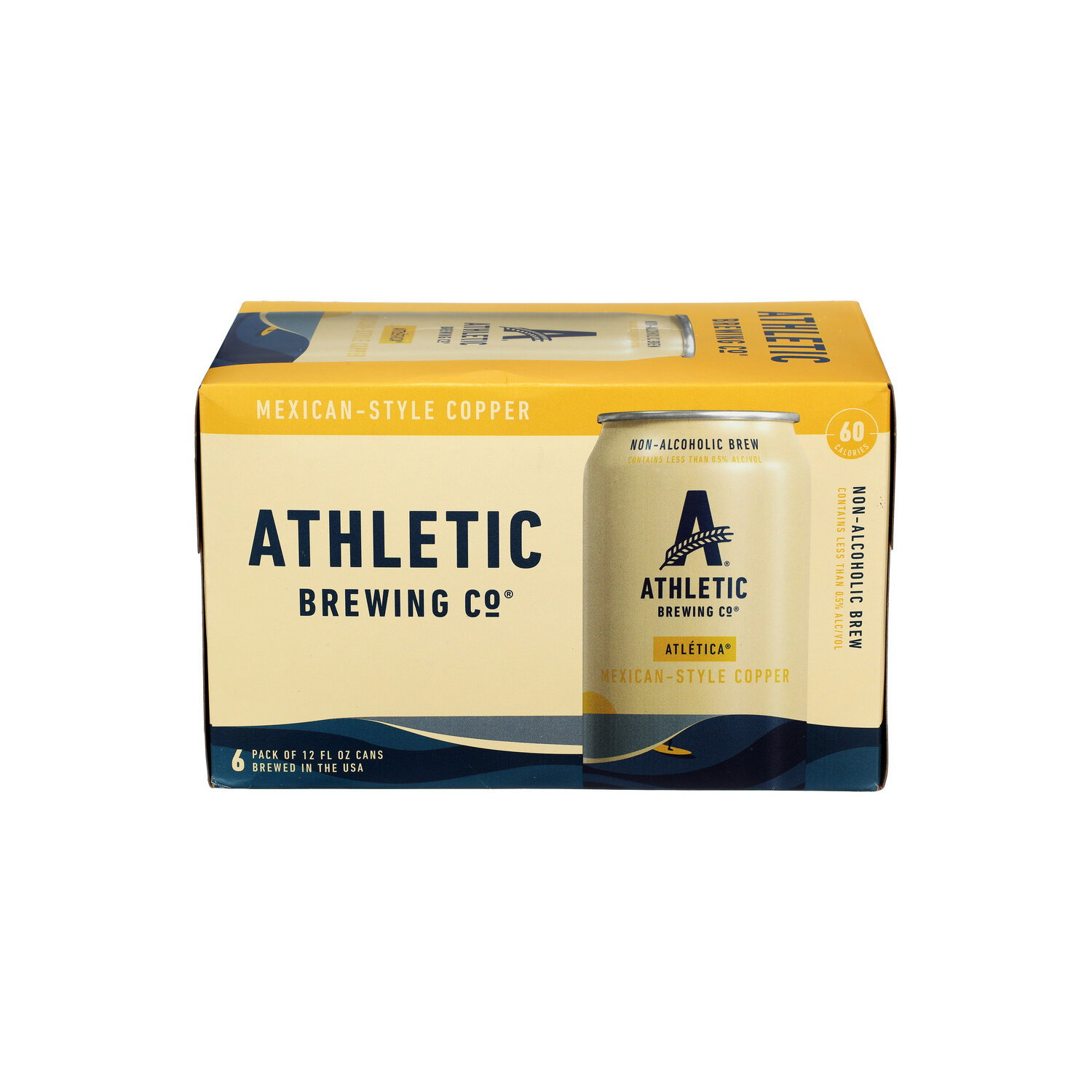 Athletic Brewing CO. Atletica Non-Alcoholic Beer Mexican Style Copper - 12 Fluid Ounce - 6 Count Image 1 of 3