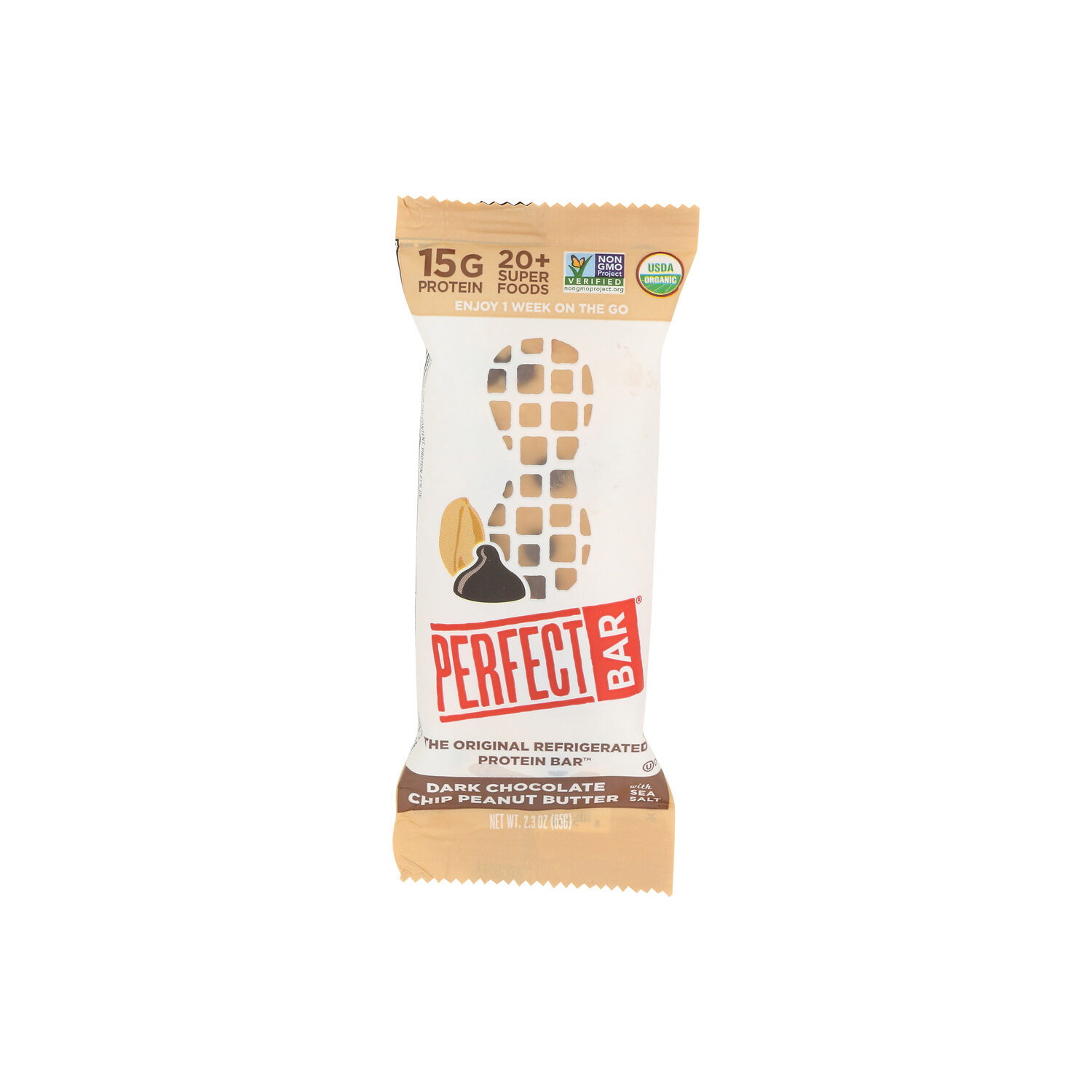 Perfect Snacks Dark Chocolate Chip Peanut Butter The Original Refrigerated Protein Bar - 2.3 Ounce Image 1 of 4