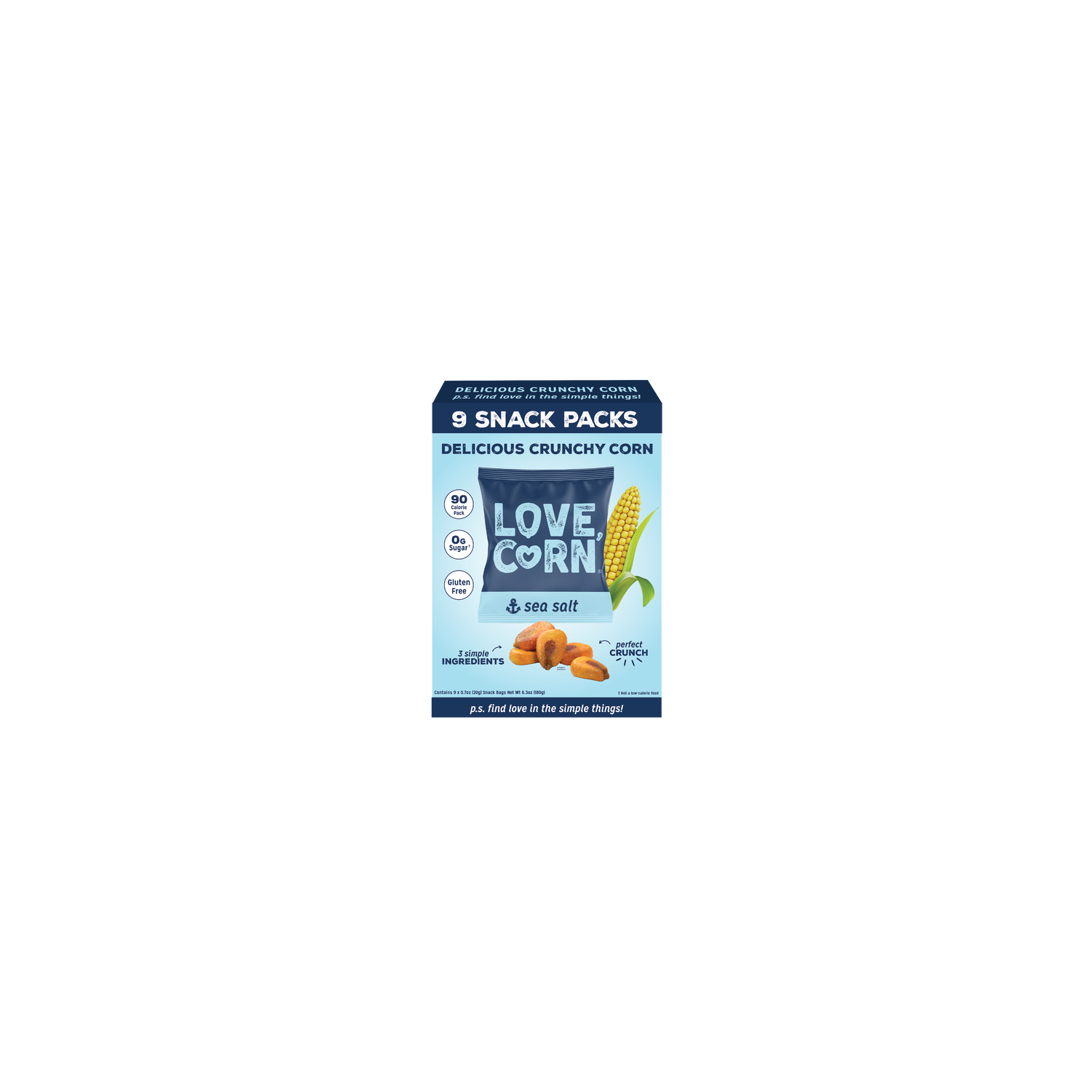 Love Corn Sea Salt Multipack - 0.7 Ounce - 9 Count