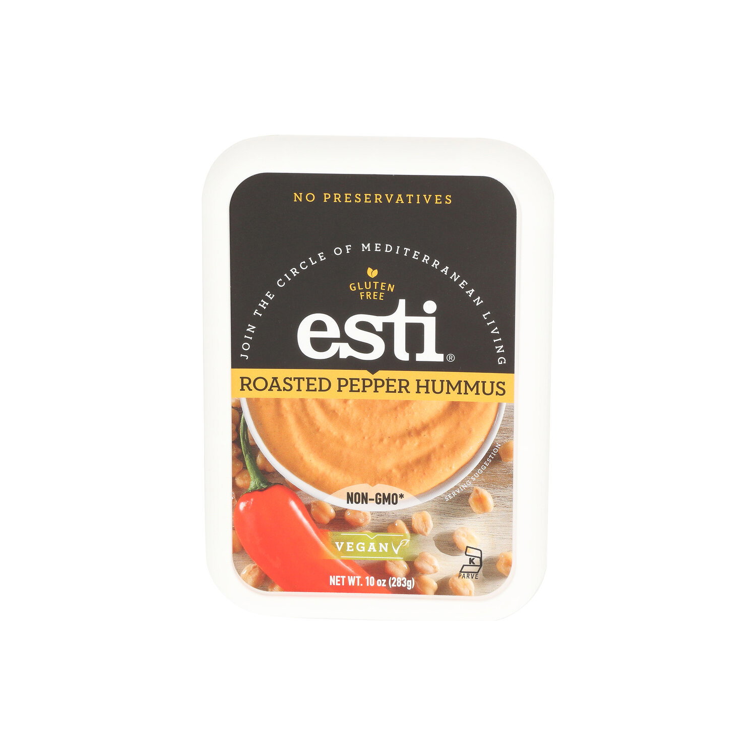Esti Roasted Pepper Hummus - 10 Ounce Image 1 of 4
