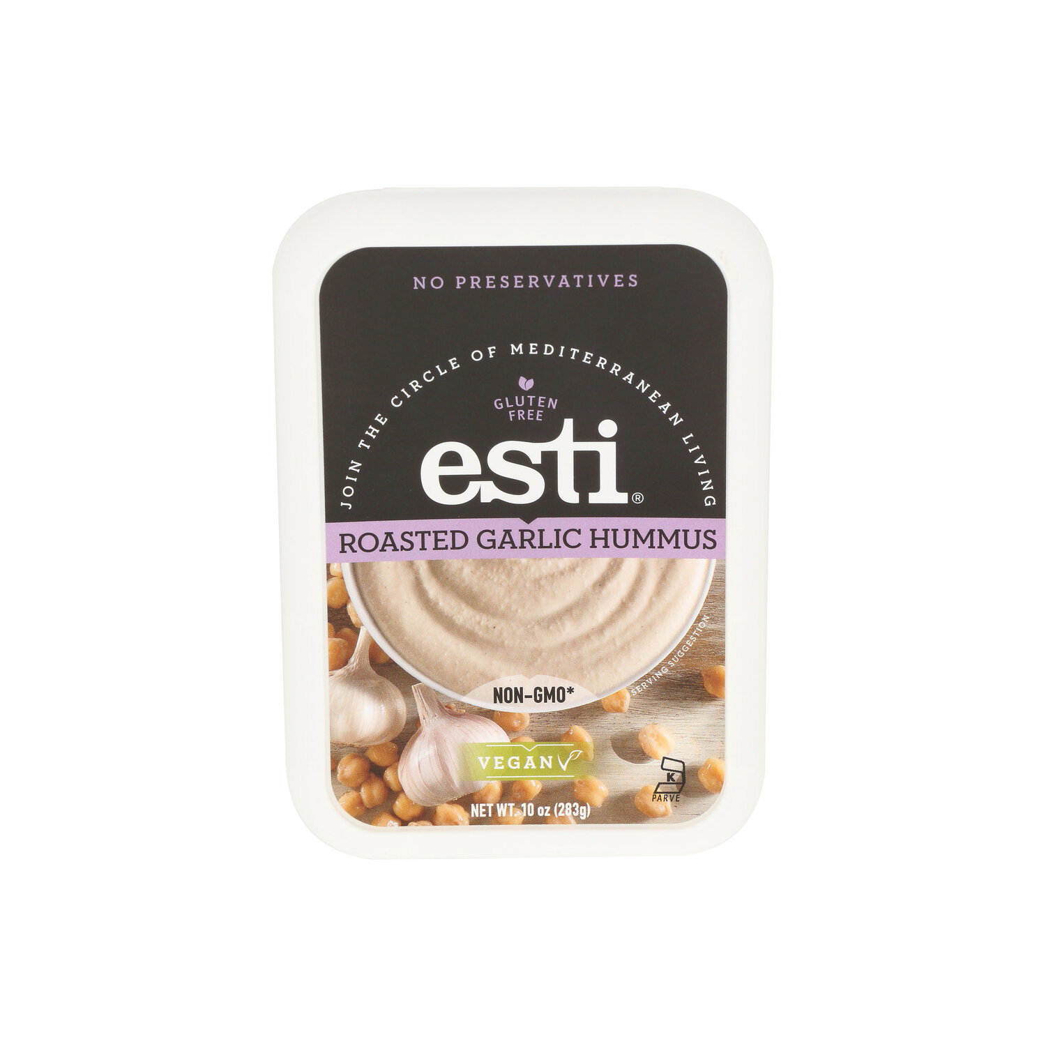 Esti Roasted Garlic Hummus - 10 Ounce Image 1 of 4