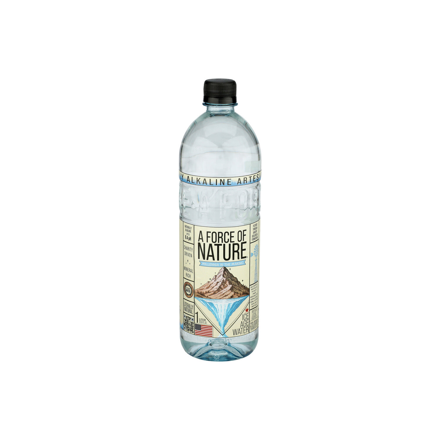 Cforce Naturally Alkaline Water Artesian - 1 Liter - Brookshire's