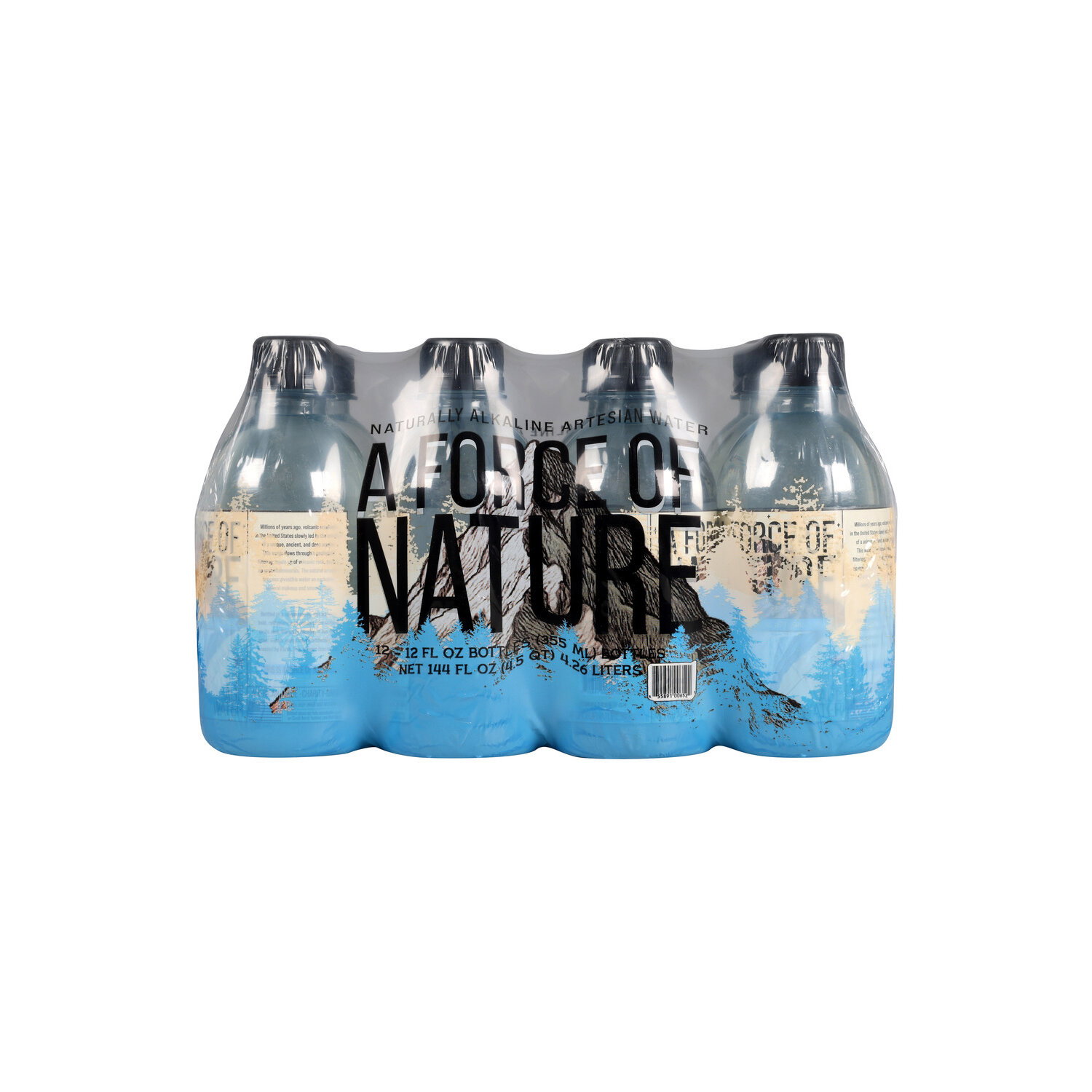 A Force Of Nature Naturally Alkaline Artesian Water - 12 Ounce - 12 Count