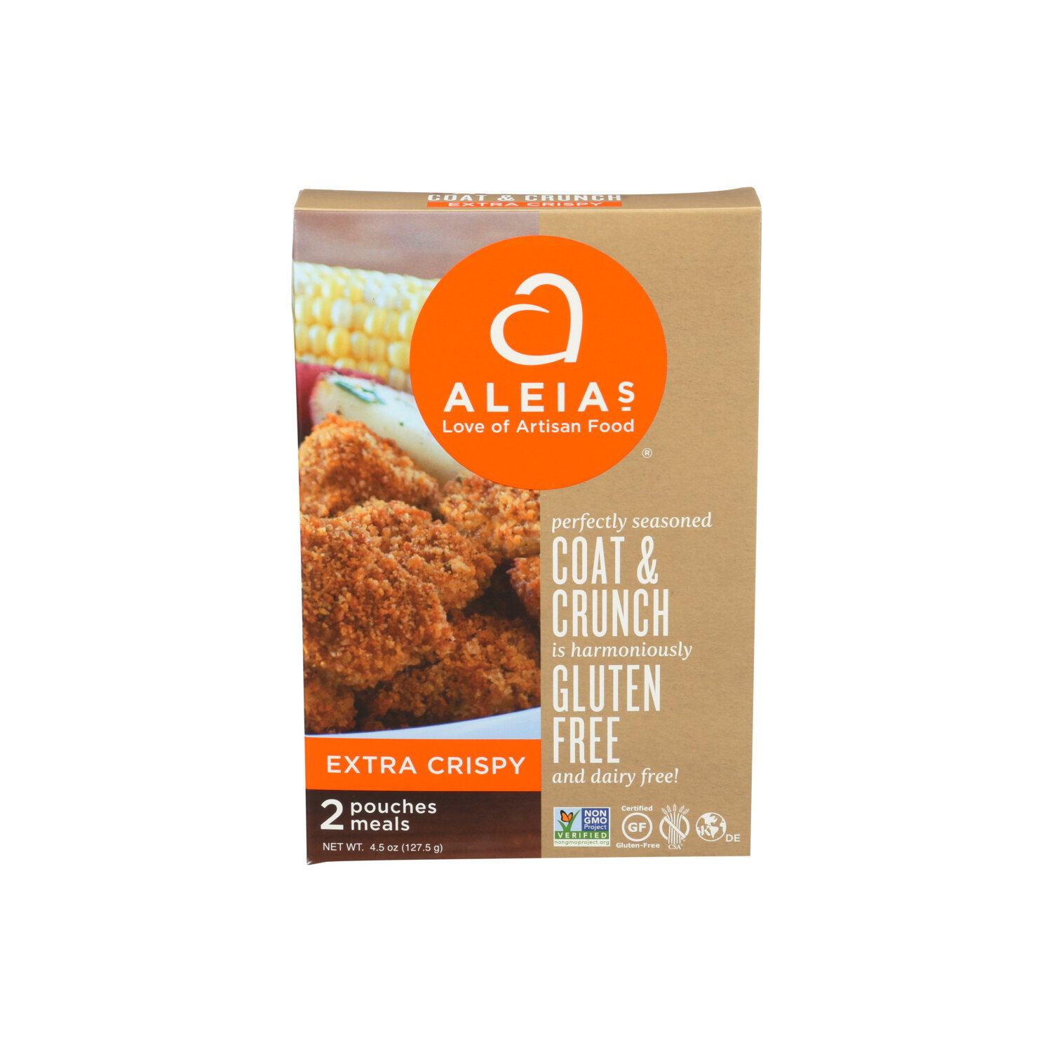 ALEIA's Coat & Crunch Breading Extra Crispy - 2.25 Ounce - 2 Count Image 1 of 2