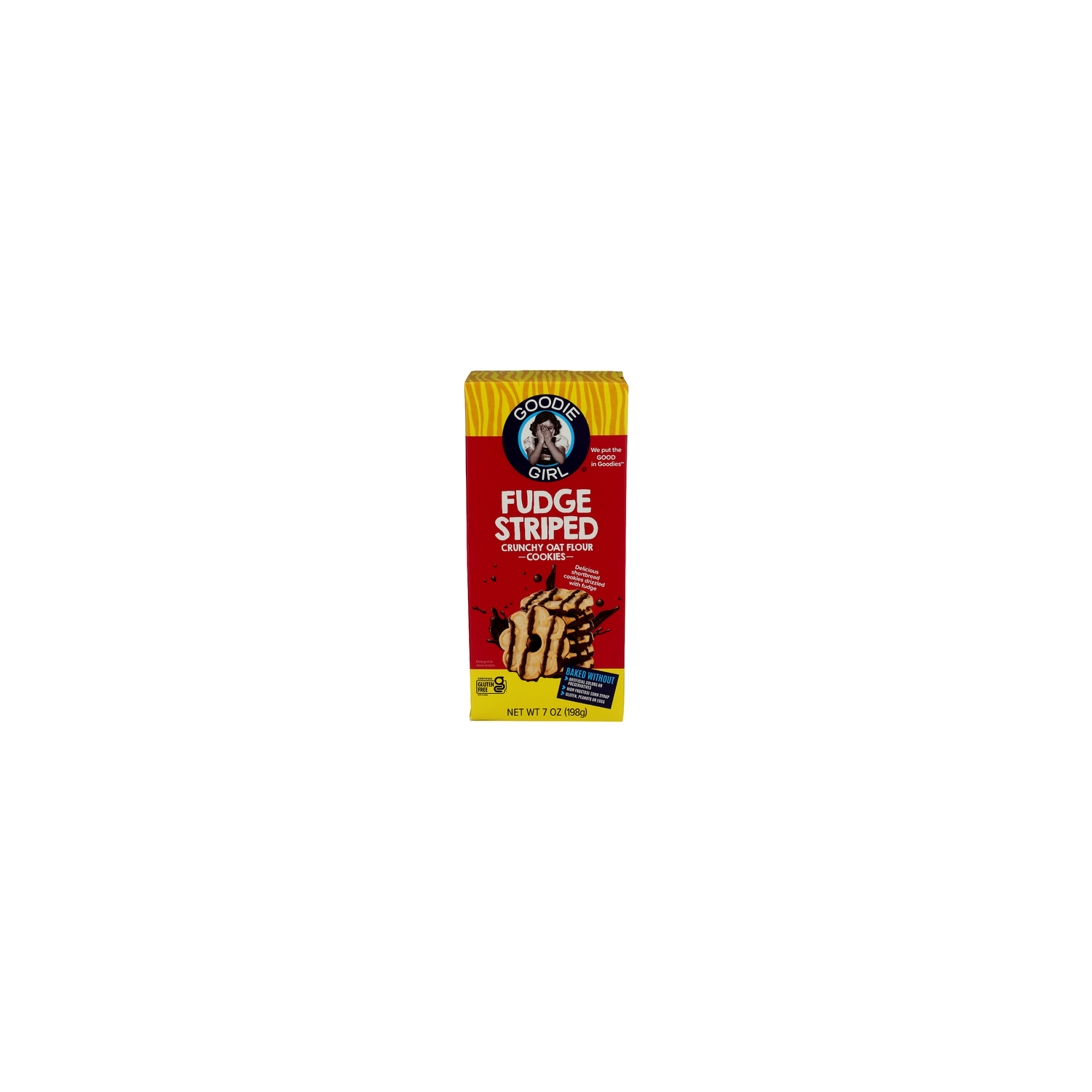 Goodie Girl Chocolate Fudge Striped Crunchy Oat Flour Cookies - 7 Ounce Image 1 of 4