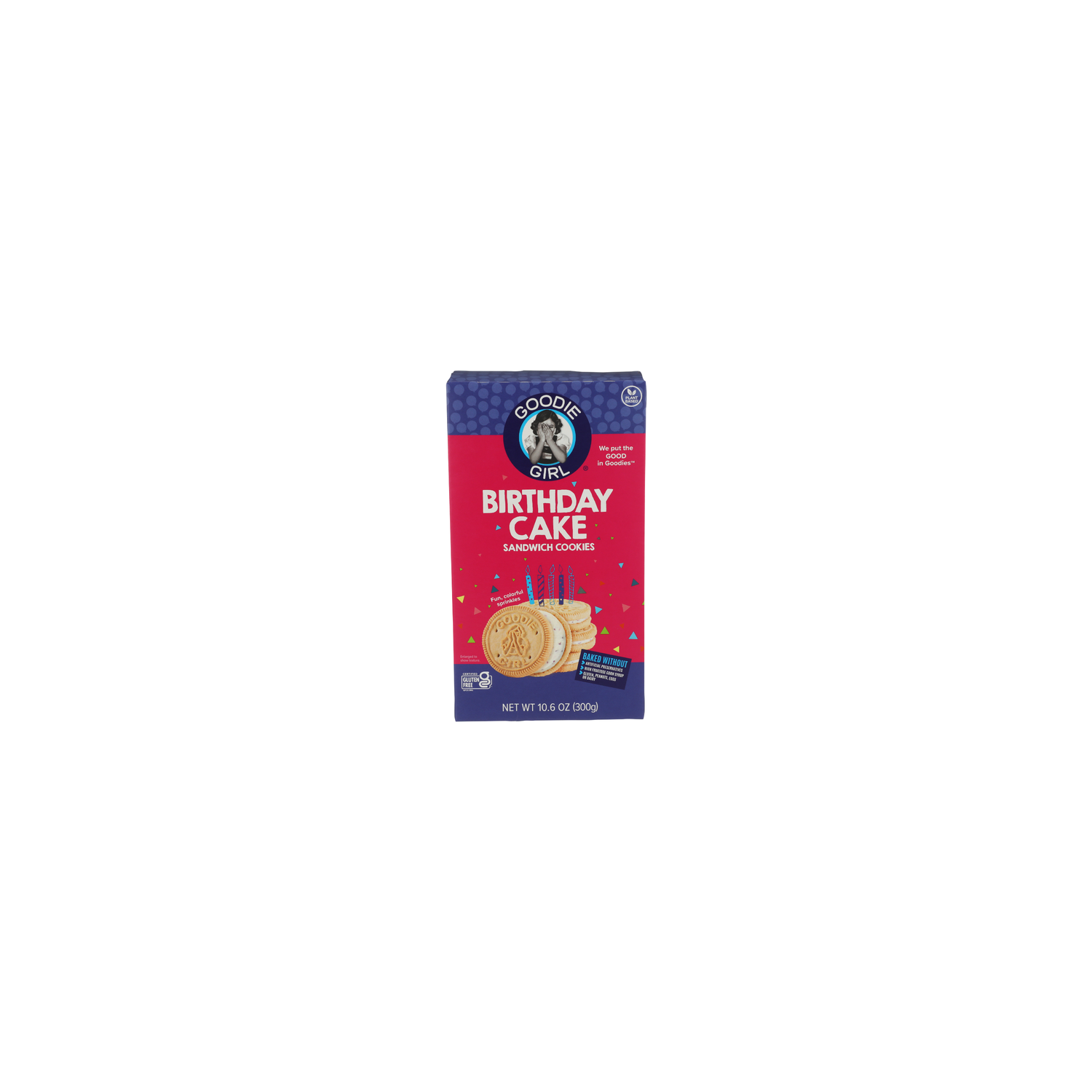 Goodie Girl Vanilla Birthday Cake Sandwich Cookie Creme - 10.6 Ounce Image 1 of 4