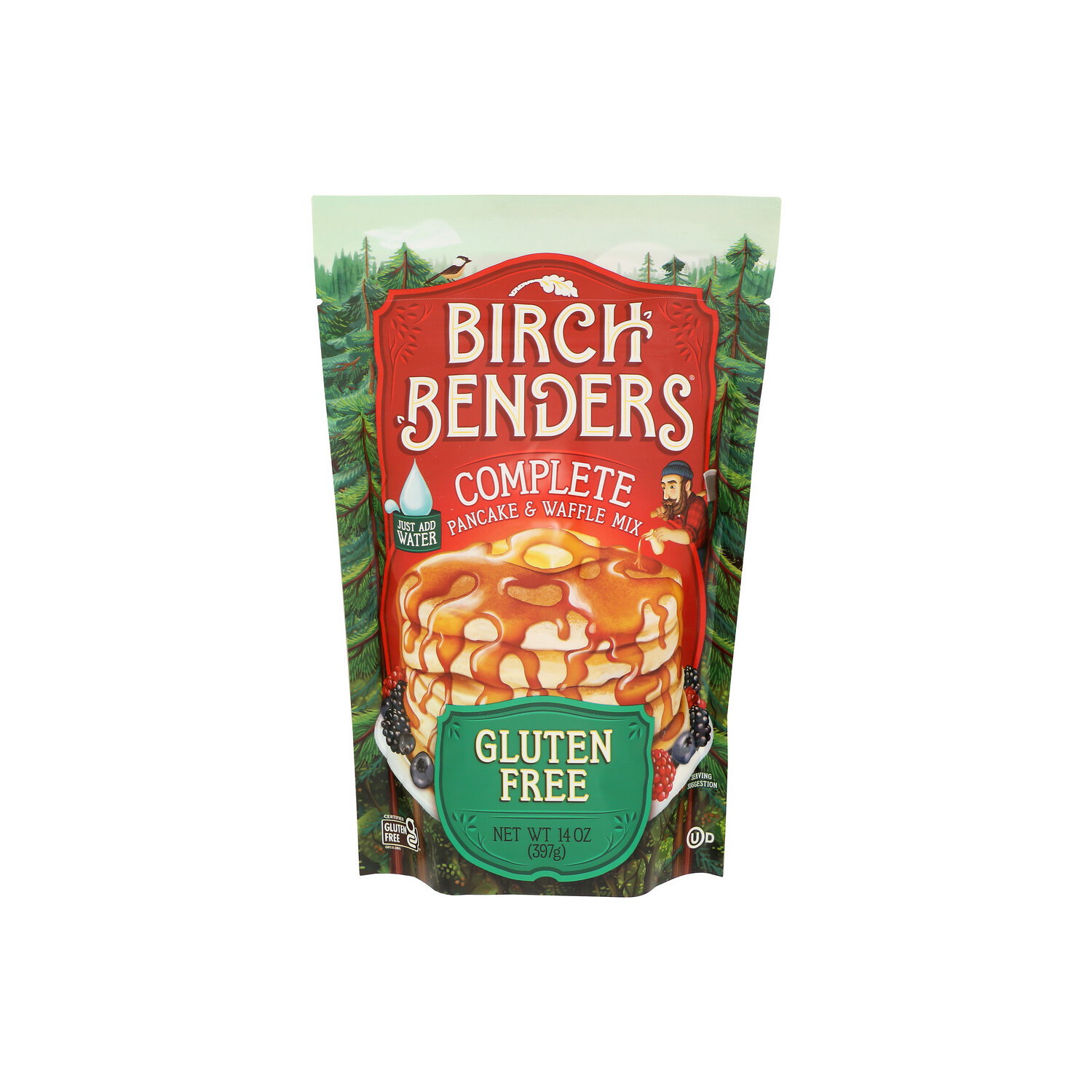 Birch Benders Original Powder Pancake & Waffle Mix Gluten Free - 14 Ounce Image 1 of 4